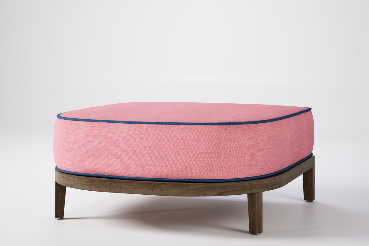 Rome Outdoor Ottoman Teak