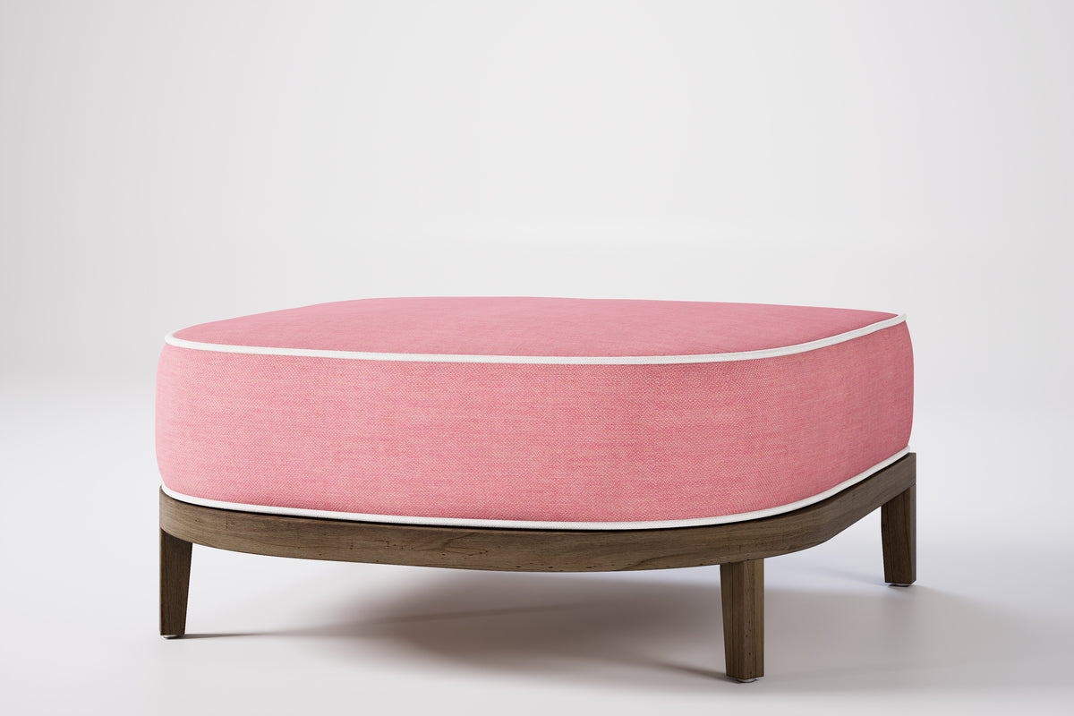 Rome Outdoor Ottoman Teak