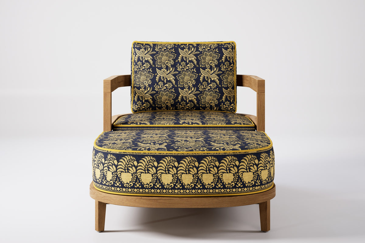 Rome Outdoor Ottoman Teak (Boteh)