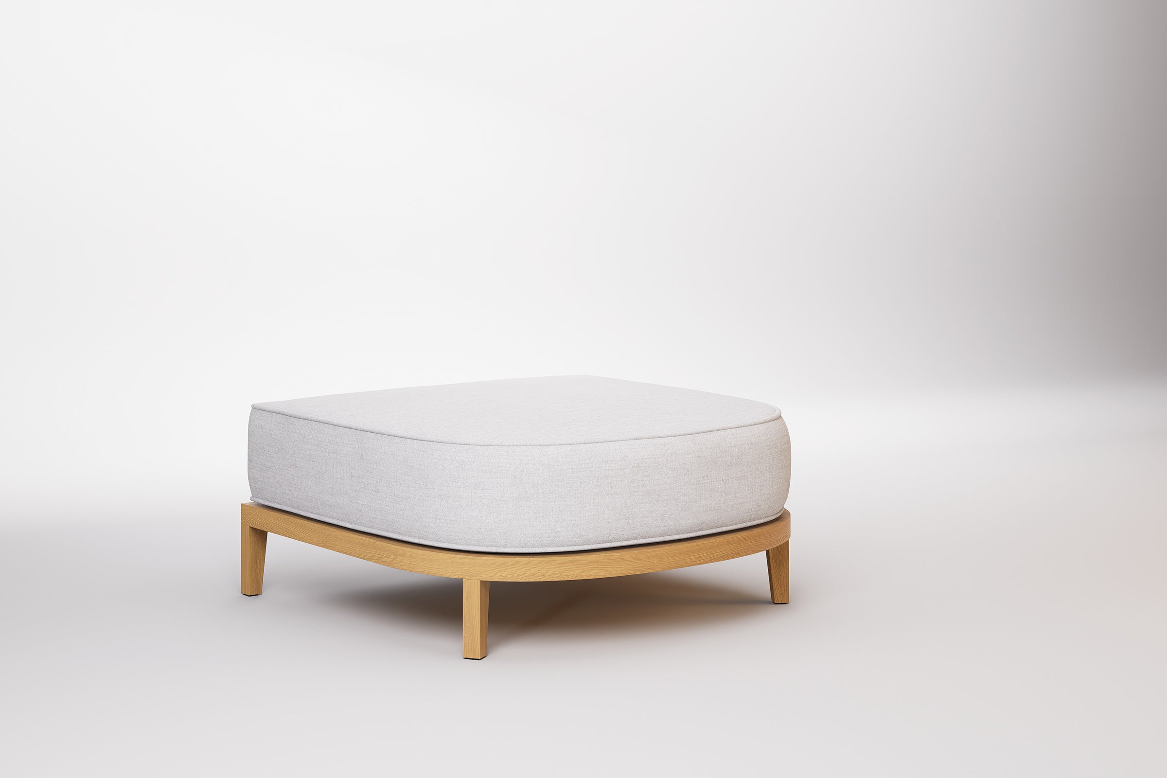 Rome Outdoor Ottoman Teak