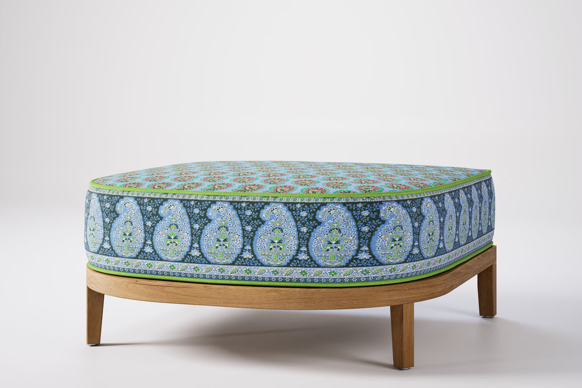 Rome Outdoor Ottoman Teak (Boteh)