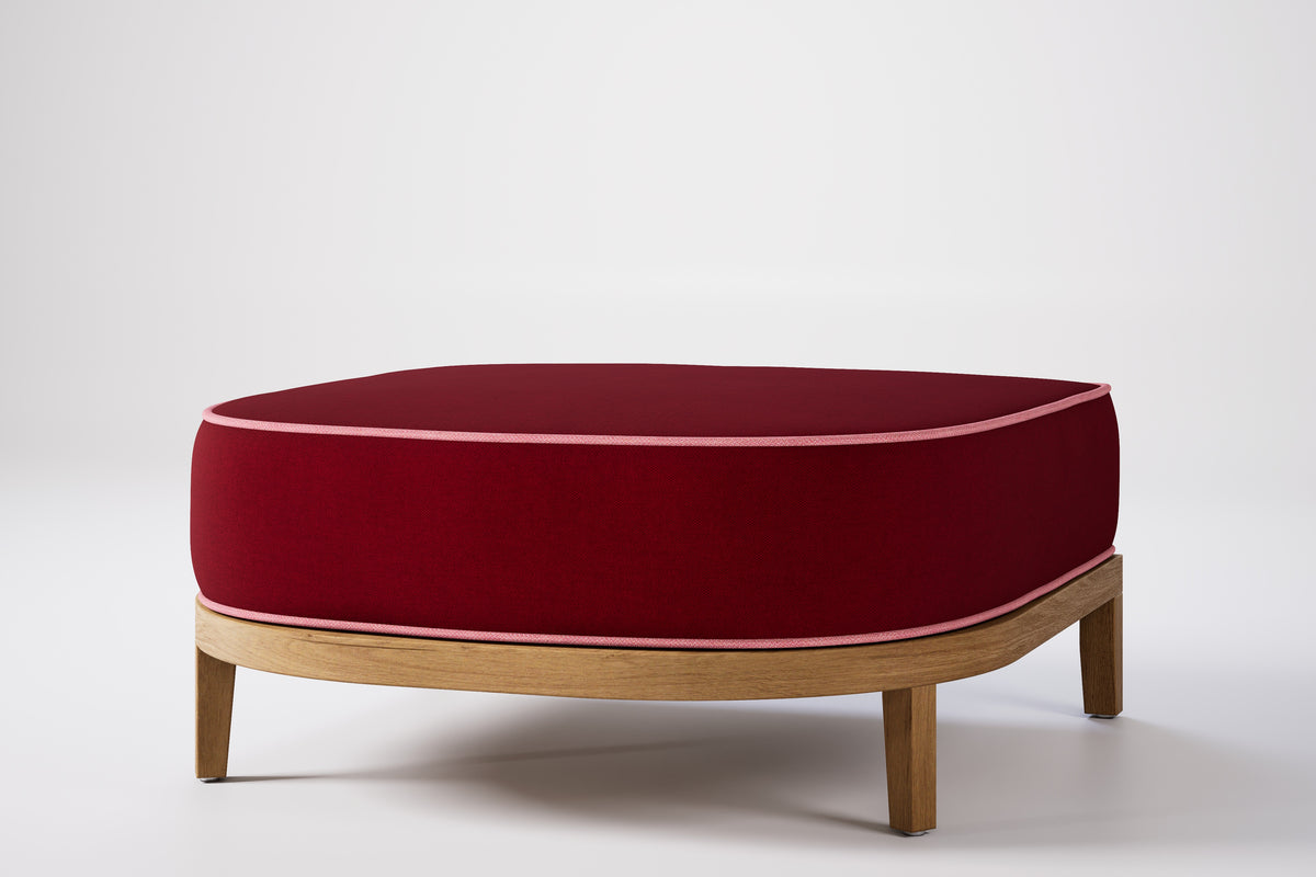 Rome Outdoor Ottoman Teak