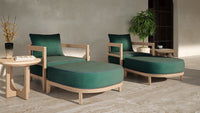 Rome Outdoor Ottoman Teak