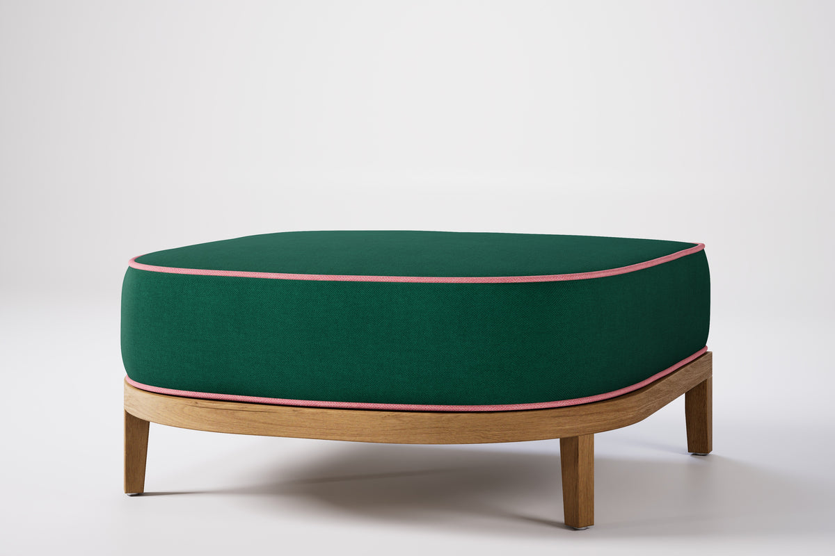 Rome Outdoor Ottoman Teak