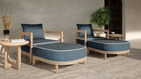Rome Outdoor Ottoman Teak