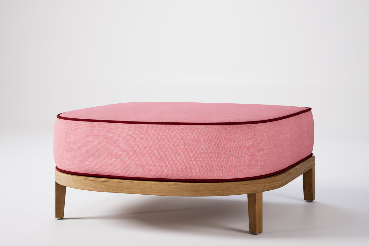 Rome Outdoor Ottoman Teak