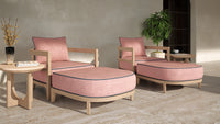 Rome Outdoor Ottoman Teak
