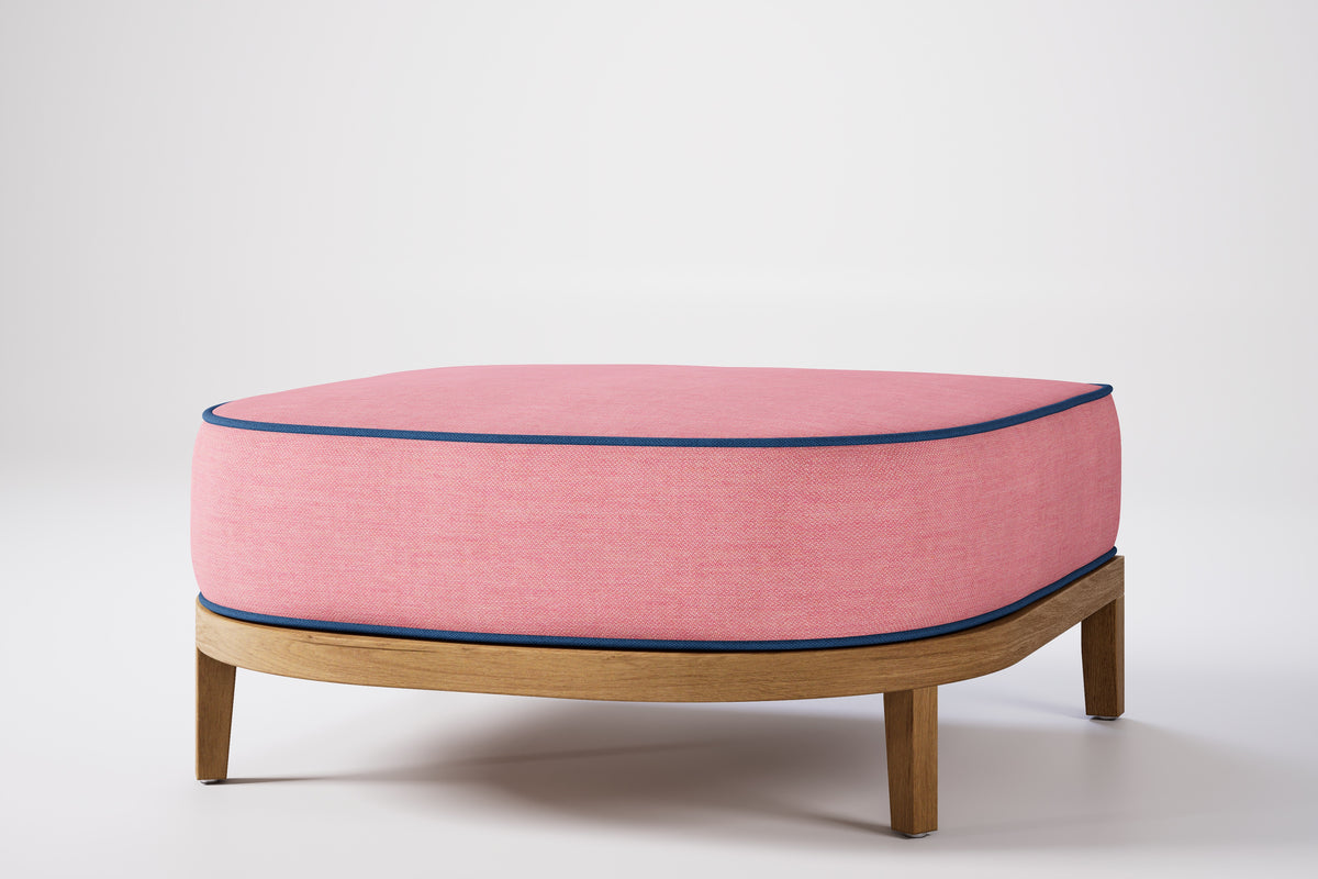 Rome Outdoor Ottoman Teak