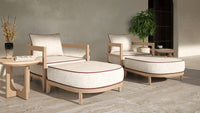 Rome Outdoor Ottoman Teak
