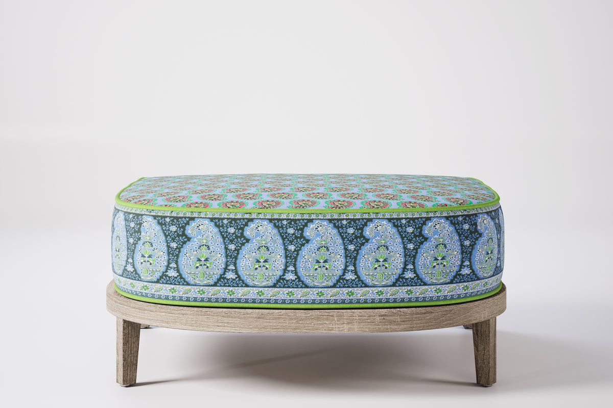 Rome Outdoor Ottoman Teak (Boteh)