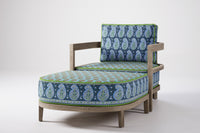 Rome Outdoor Ottoman Teak (Boteh)