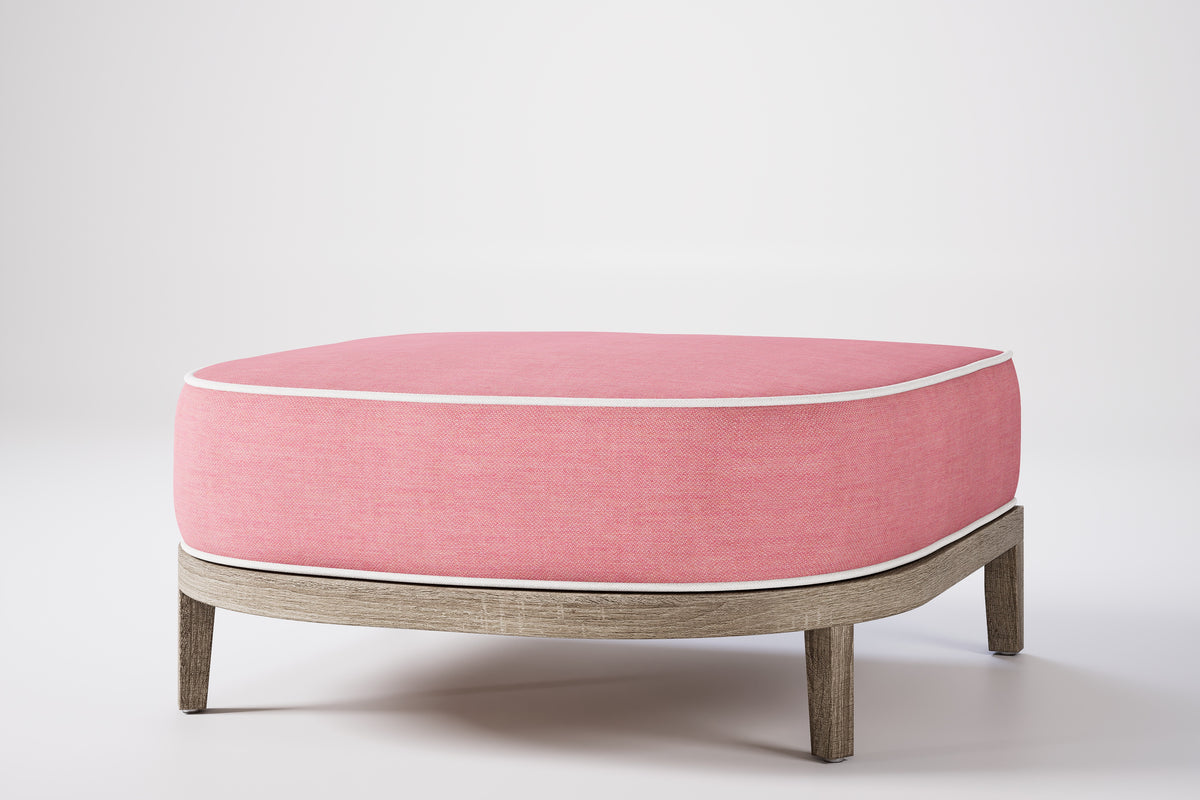 Rome Outdoor Ottoman Teak