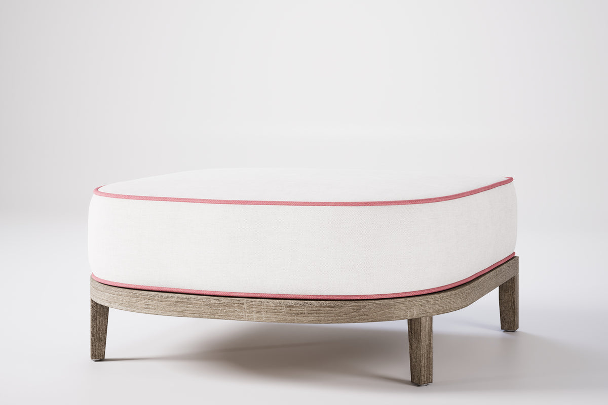 Rome Outdoor Ottoman Teak