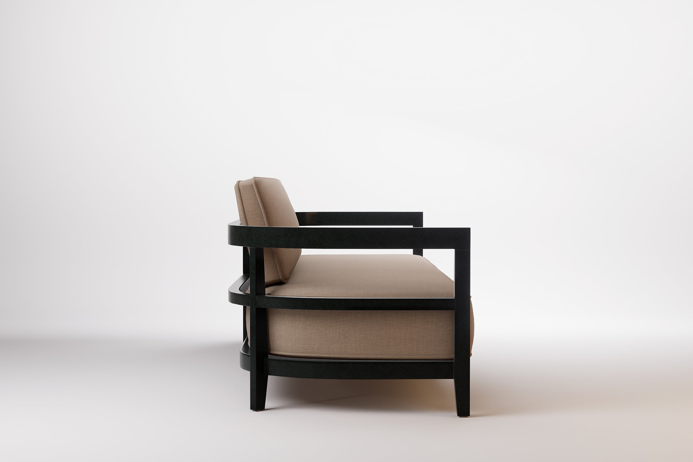 Rome Outdoor Sofa 3 Seat Aluminium