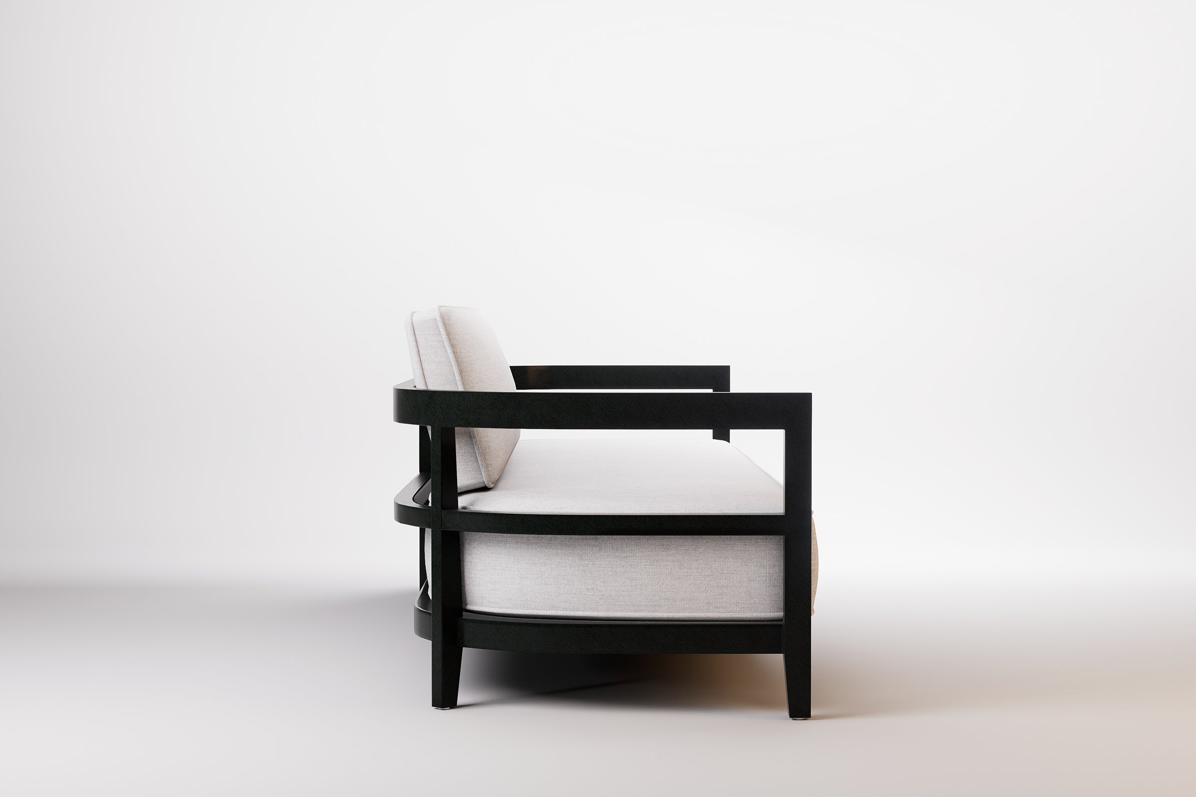 Rome Outdoor Sofa 3 Seat Aluminium