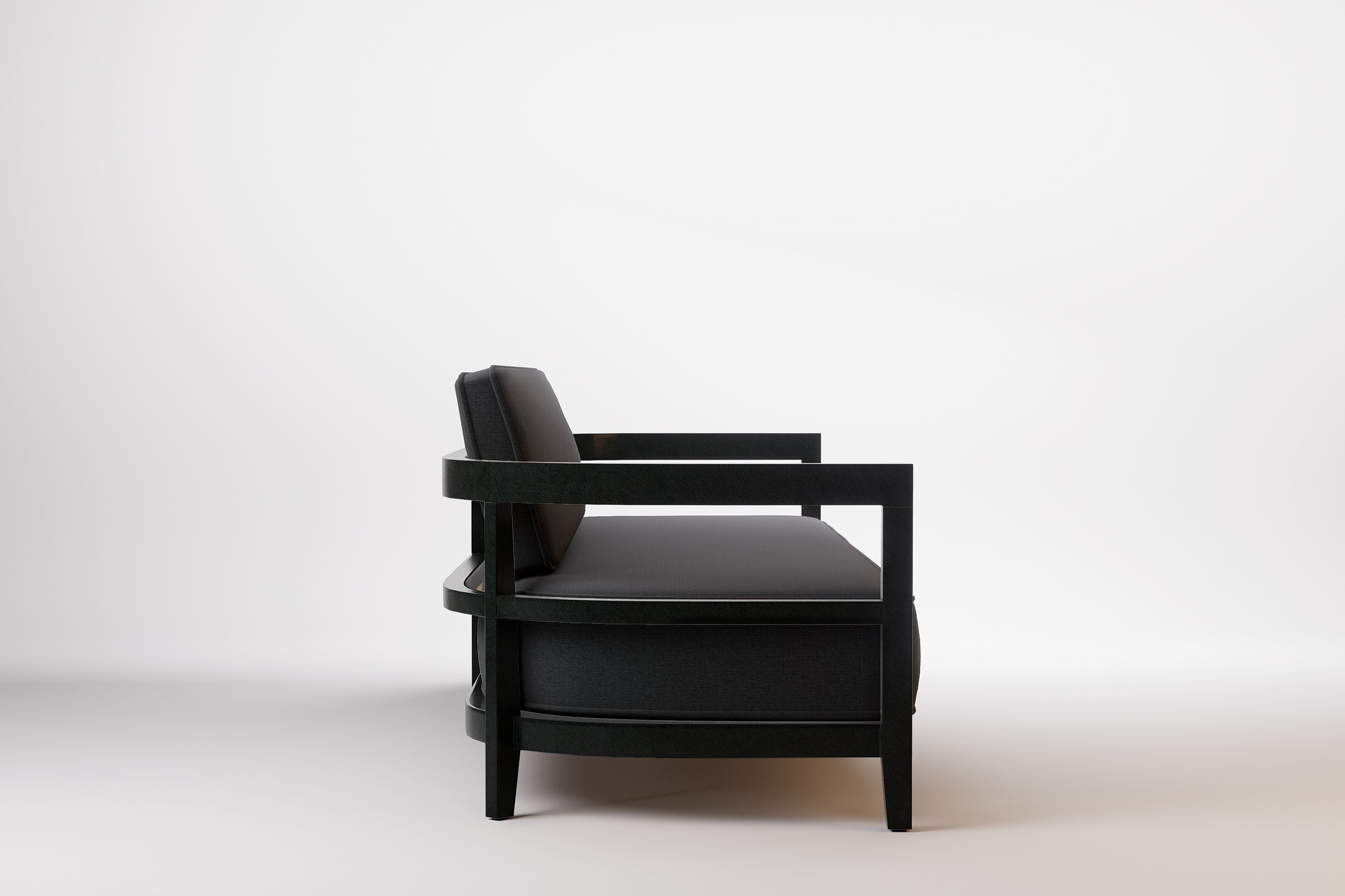 Rome Outdoor Sofa 3 Seat Aluminium