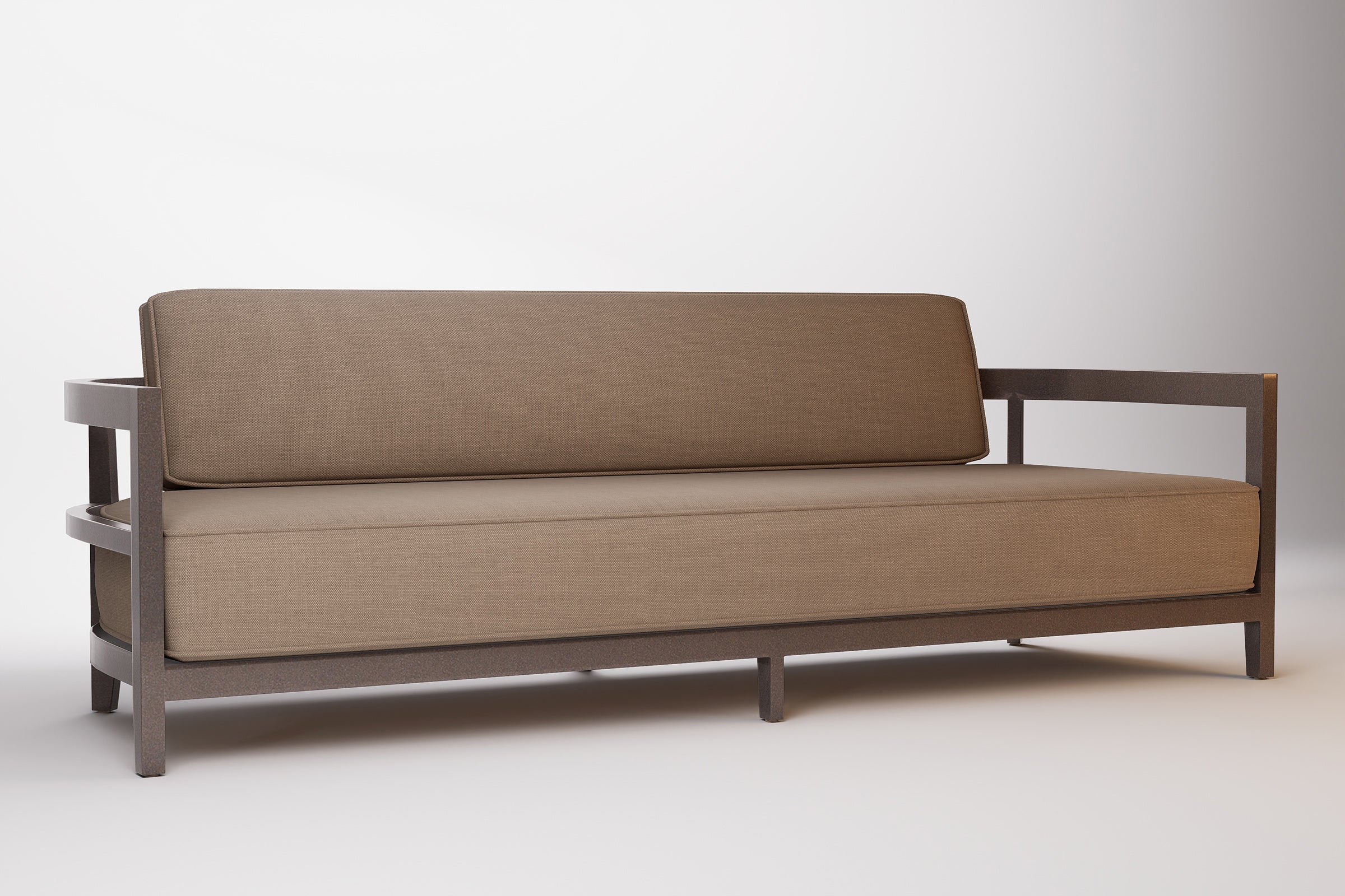 Rome Outdoor Sofa 3 Seat Aluminium