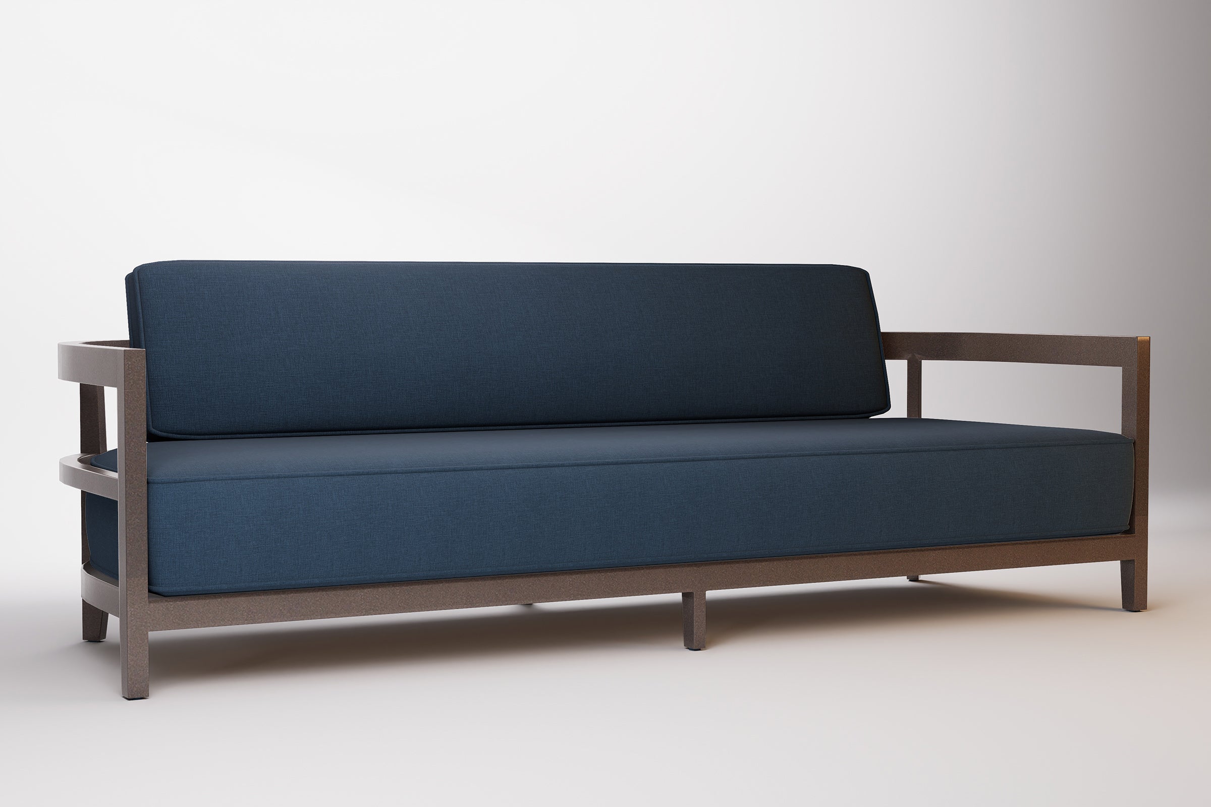 Rome Outdoor Sofa 3 Seat Aluminium