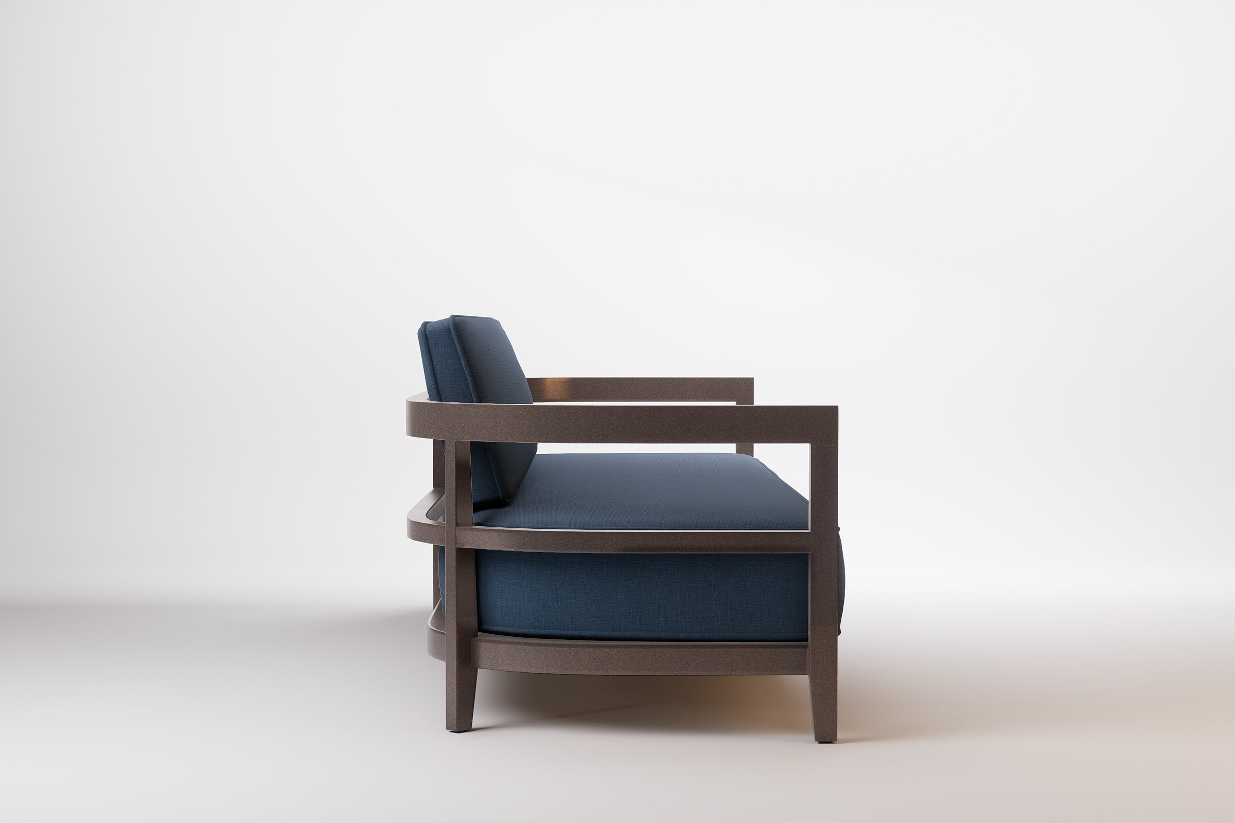 Rome Outdoor Sofa 3 Seat Aluminium