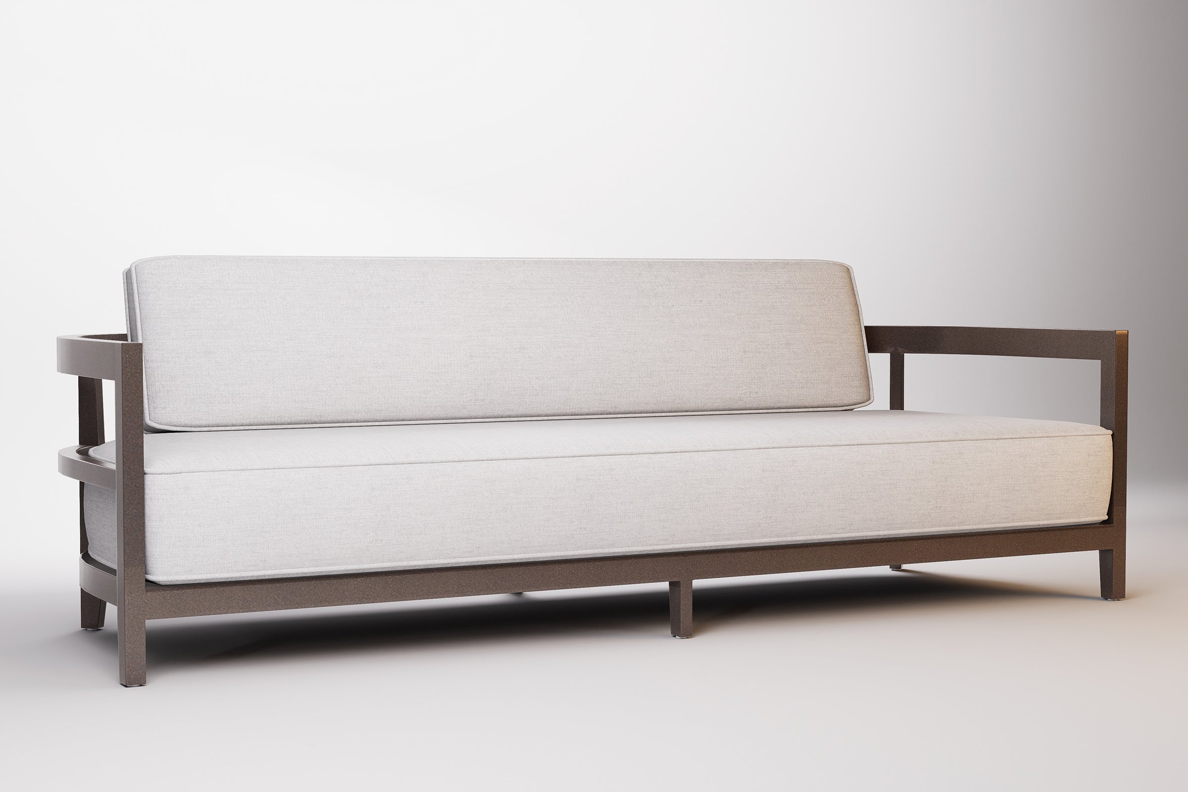 Rome Outdoor Sofa 3 Seat Aluminium