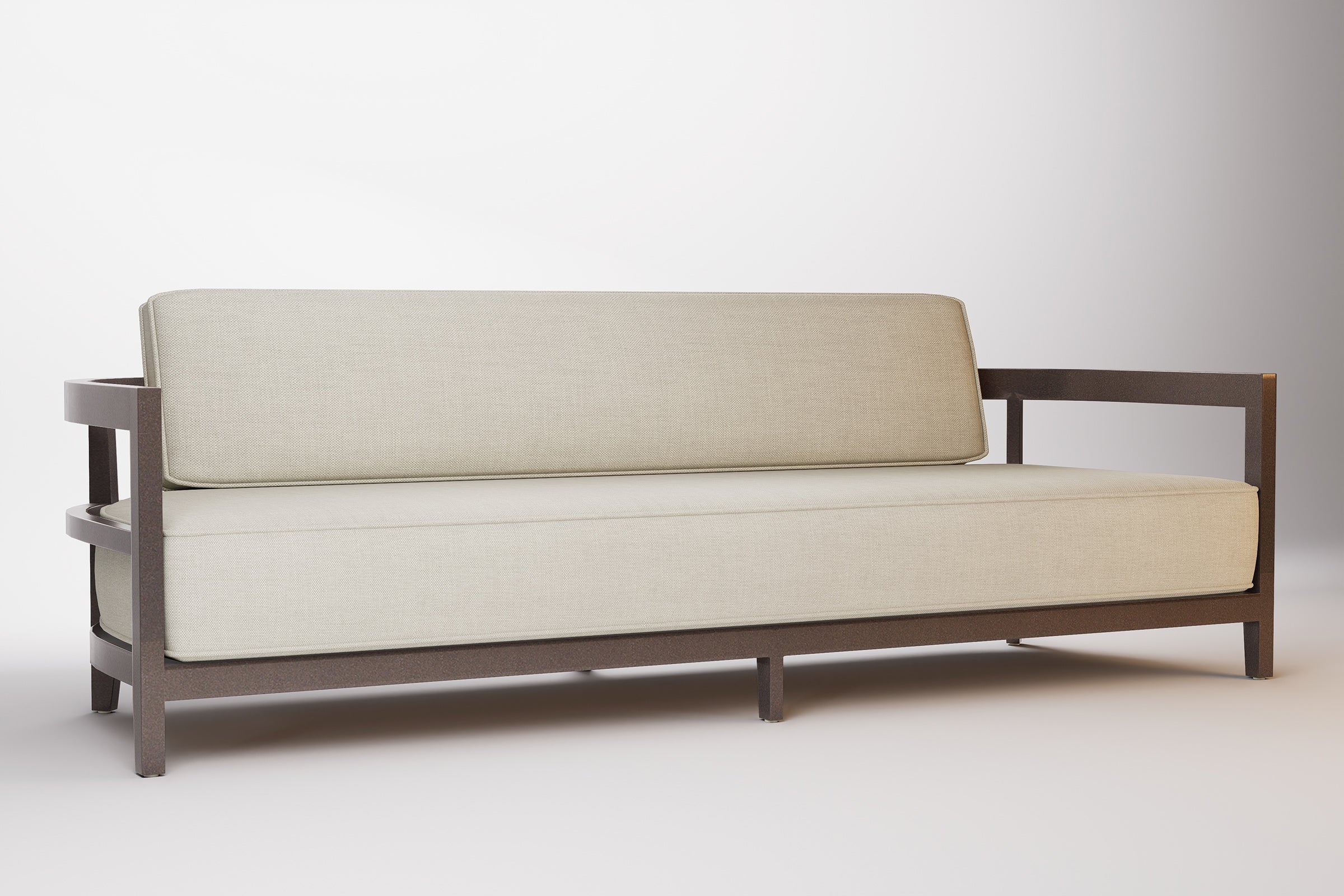 Rome Outdoor Sofa 3 Seat Aluminium