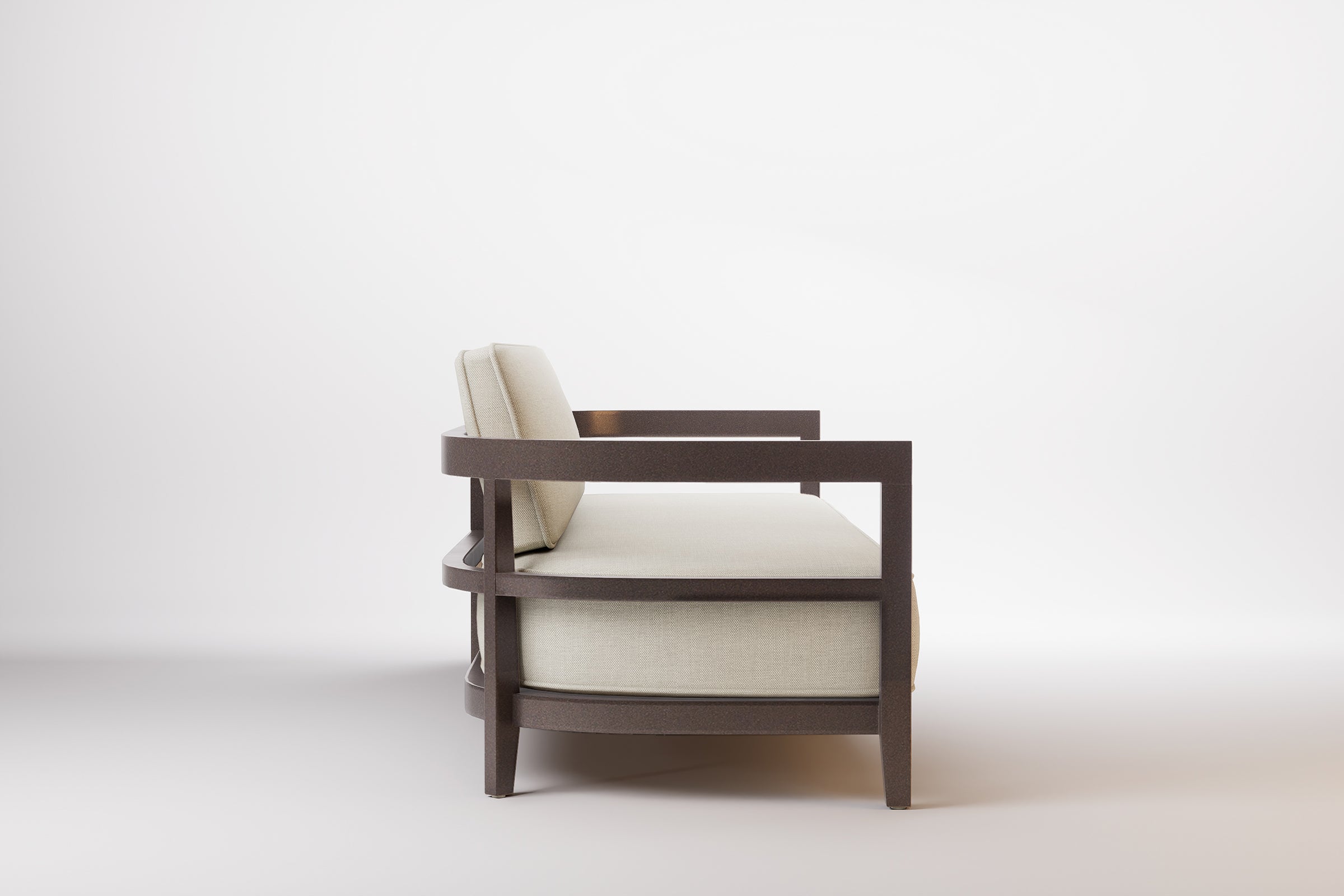 Rome Outdoor Sofa 3 Seat Aluminium