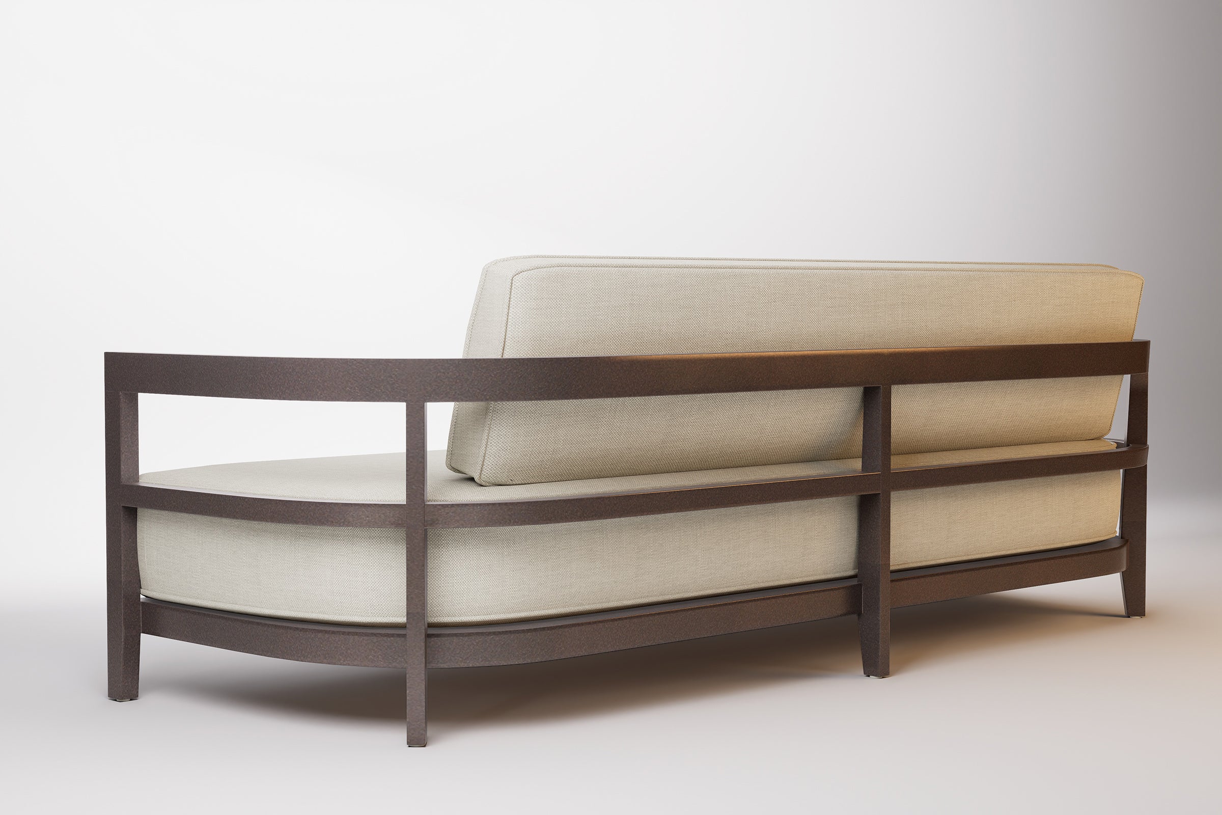 Rome Outdoor Sofa 3 Seat Aluminium