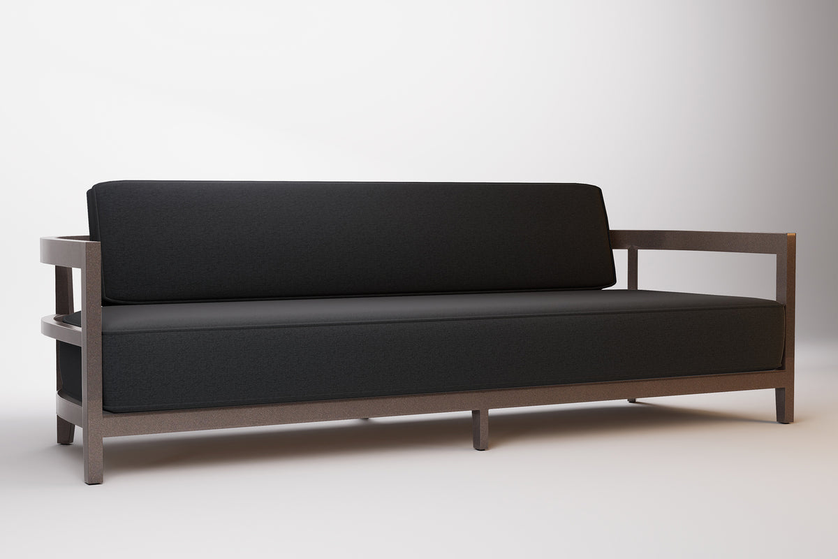 Rome Outdoor Sofa 3 Seat Aluminium