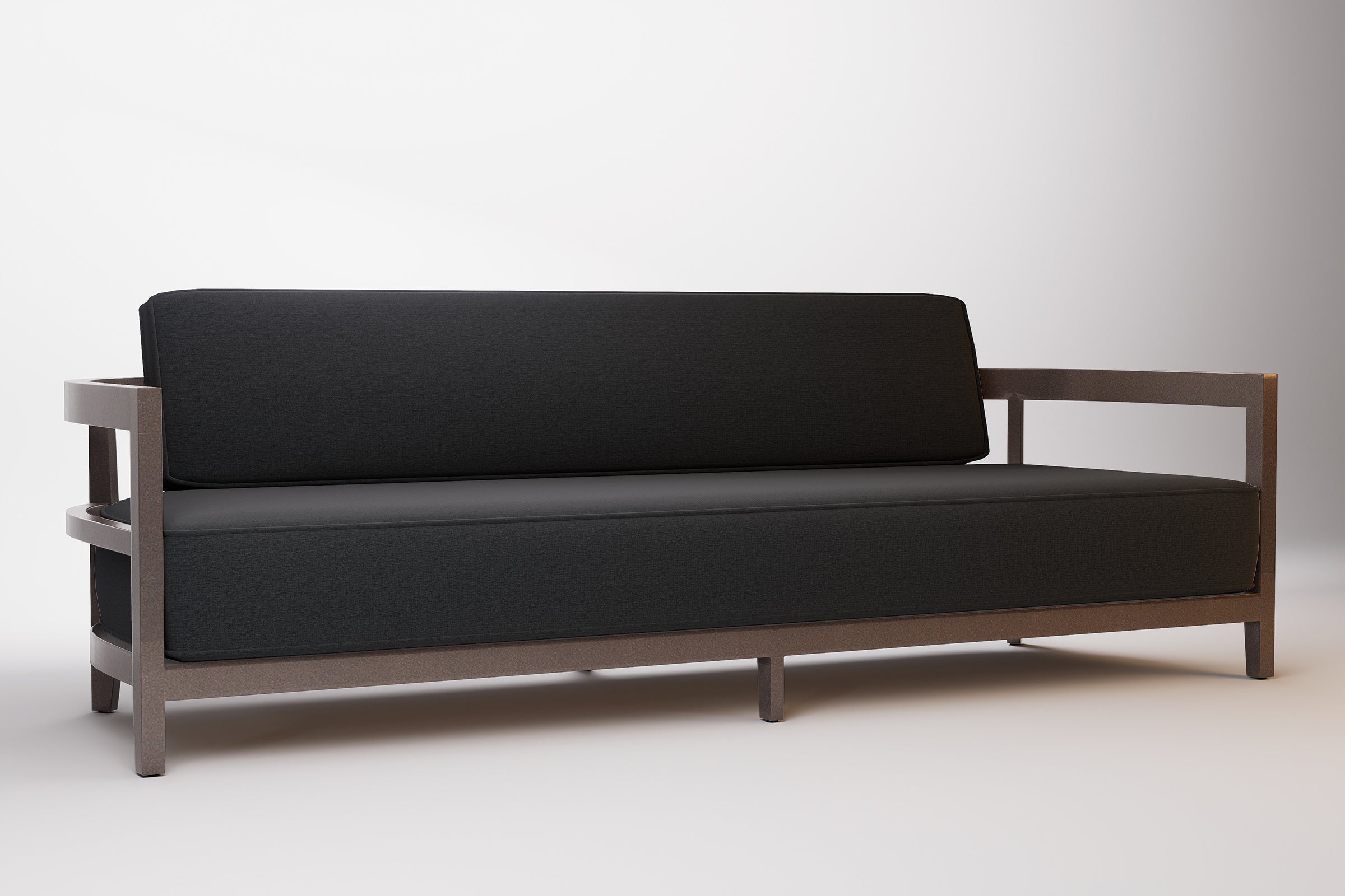 Rome Outdoor Sofa 3 Seat Aluminium