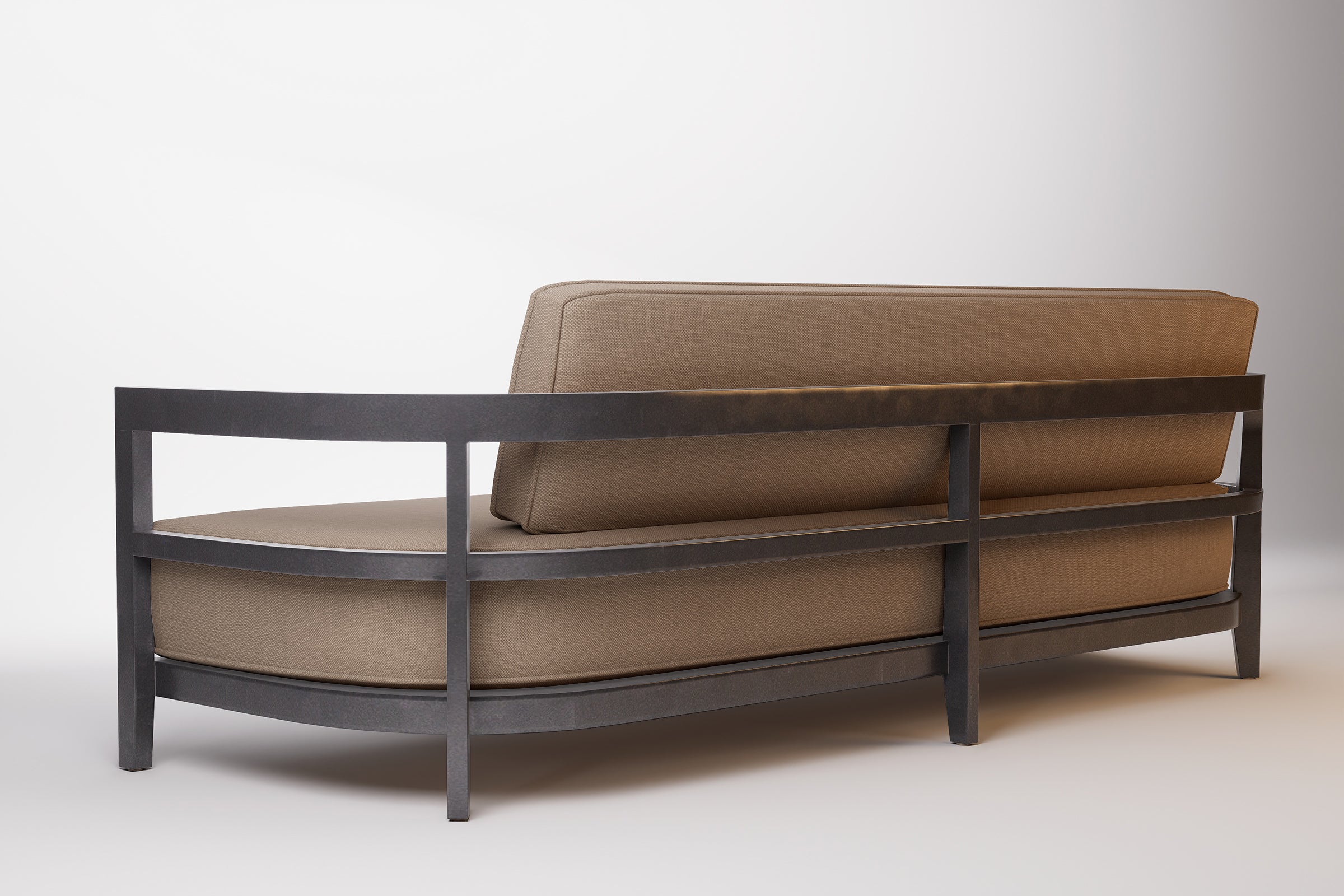 Rome Outdoor Sofa 3 Seat Aluminium