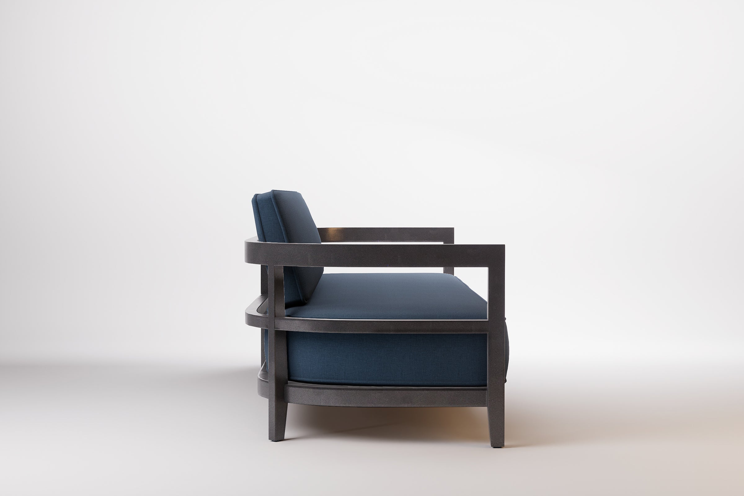 Rome Outdoor Sofa 3 Seat Aluminium