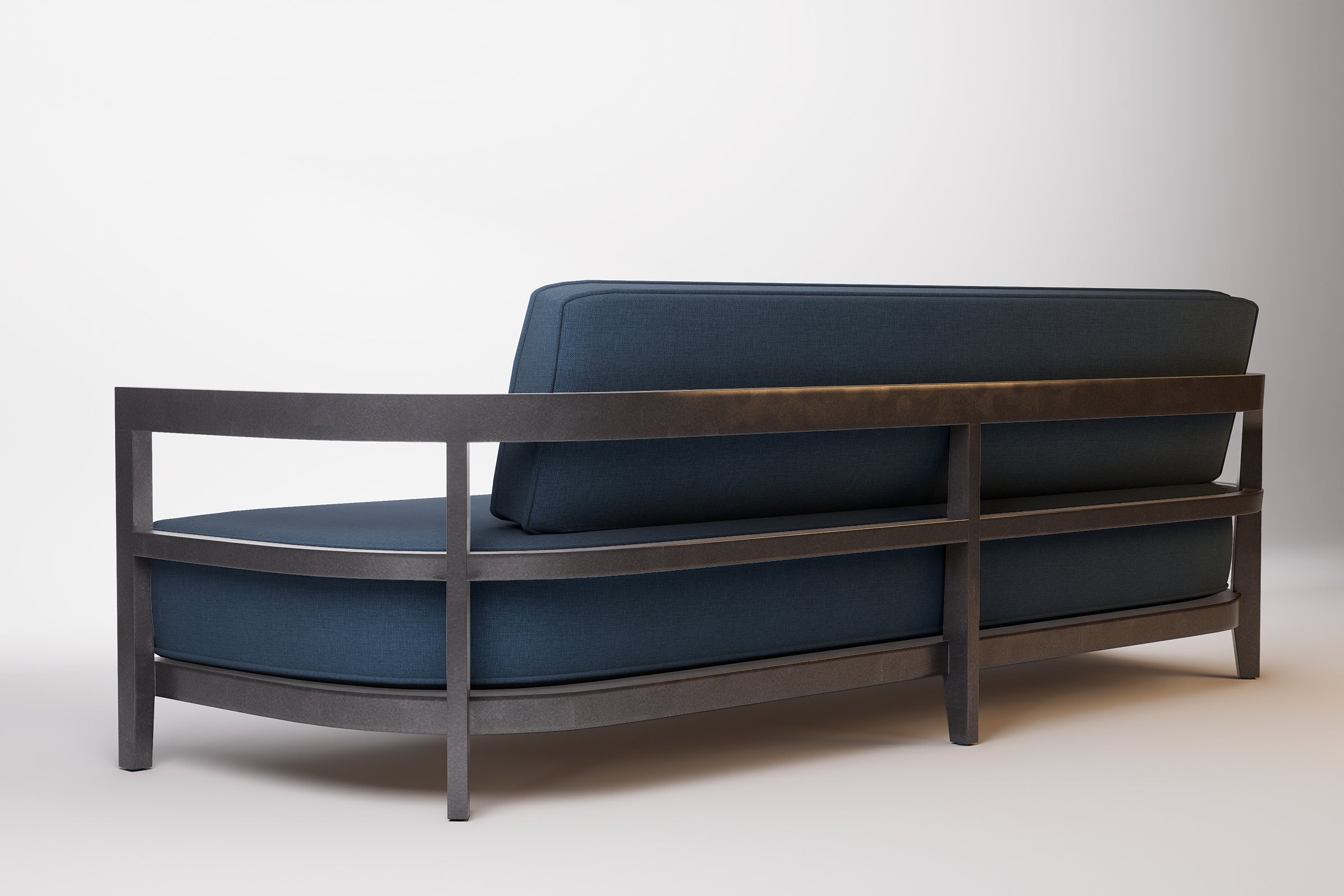 Rome Outdoor Sofa 3 Seat Aluminium