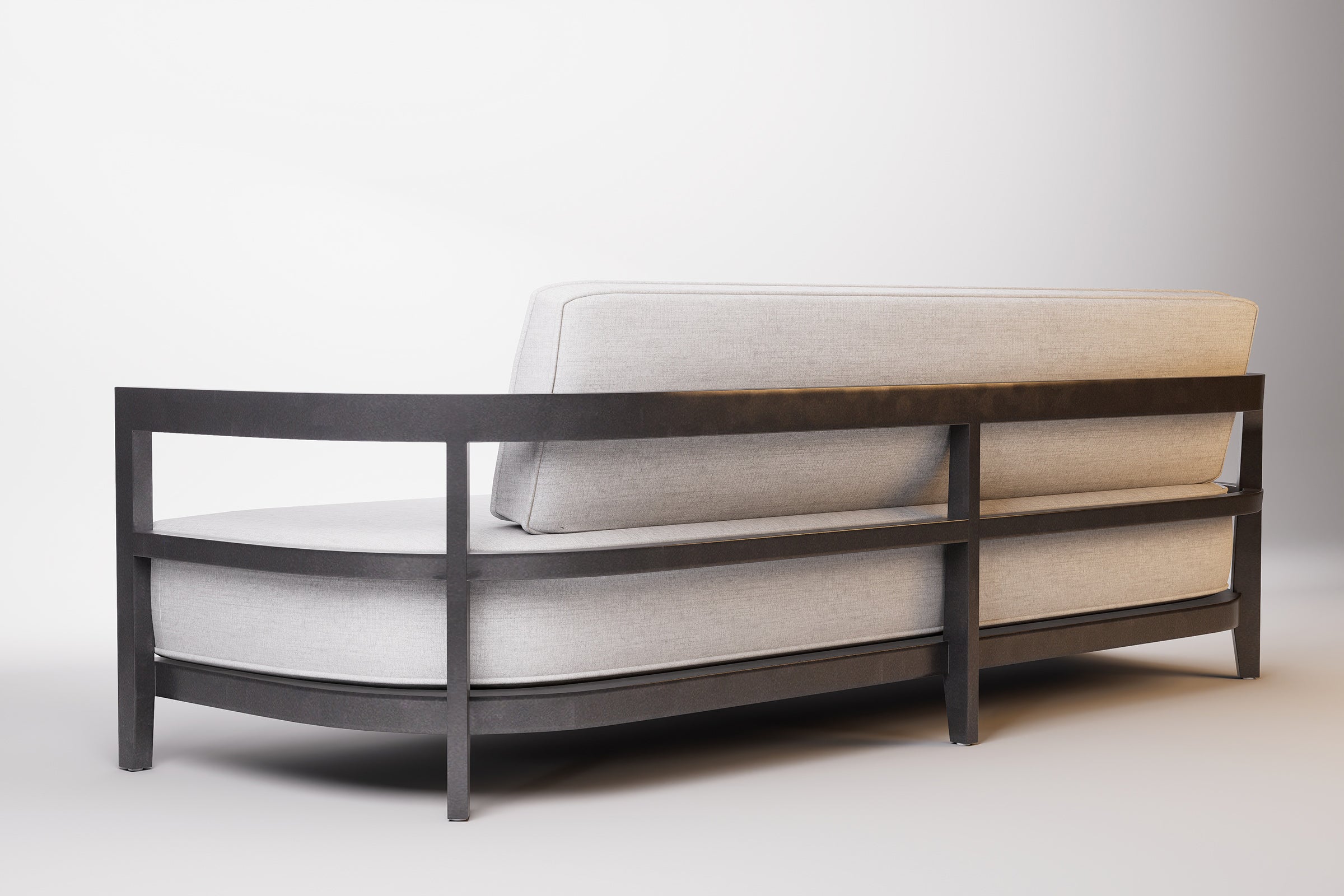 Rome Outdoor Sofa 3 Seat Aluminium