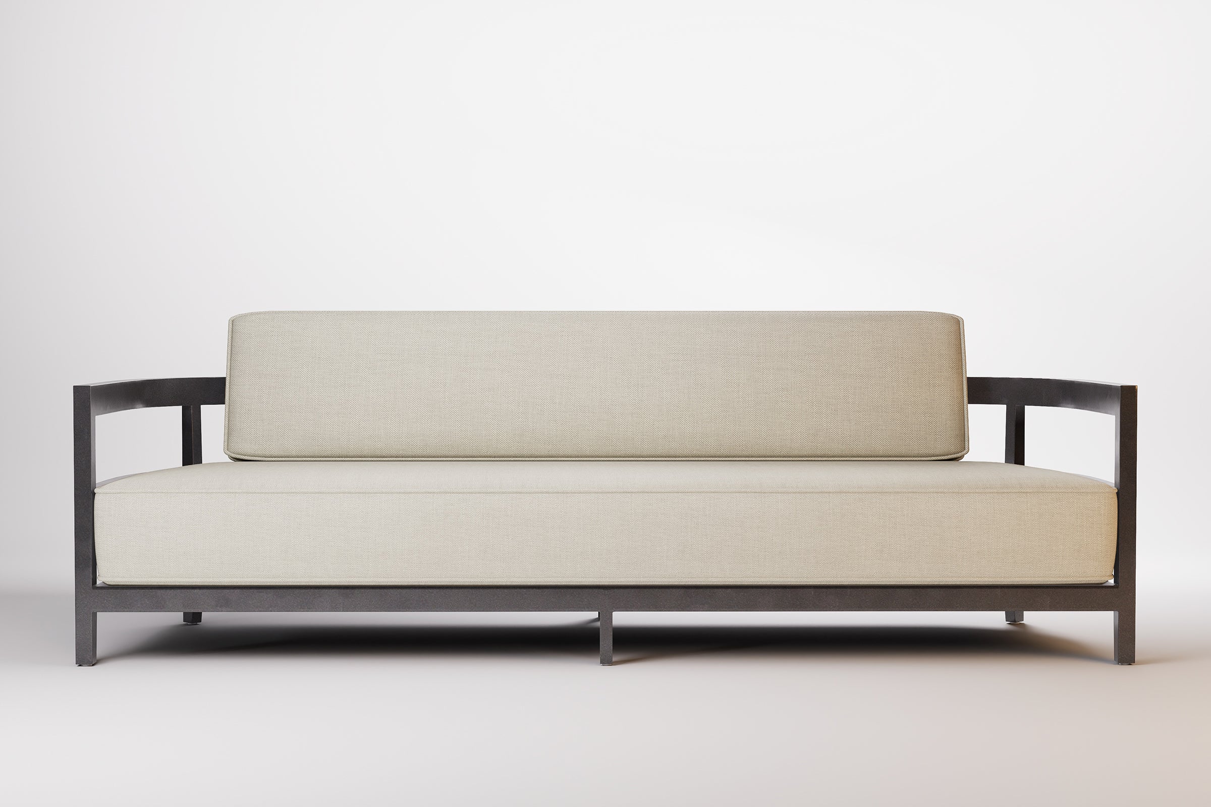 Rome Outdoor Sofa 3 Seat Aluminium