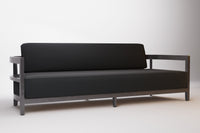 Rome Outdoor Sofa 3 Seat Aluminium
