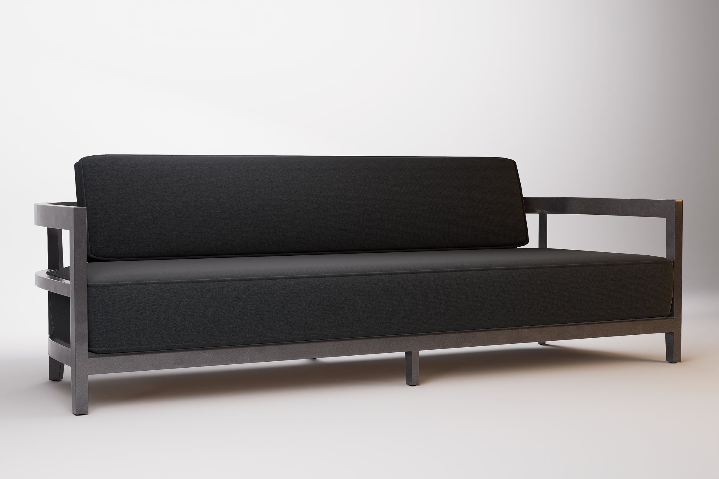 Rome Outdoor Sofa 3 Seat Aluminium