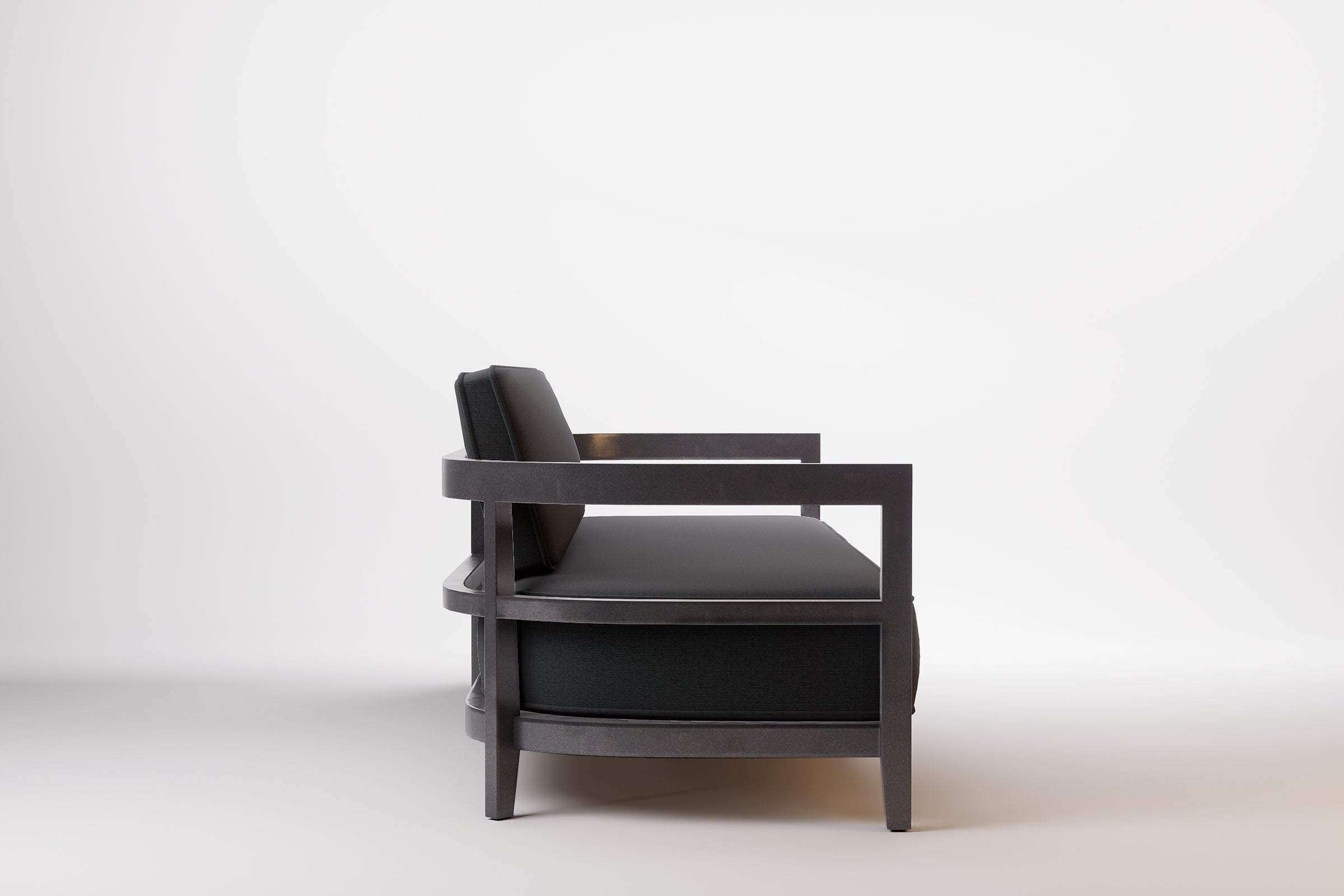 Rome Outdoor Sofa 3 Seat Aluminium