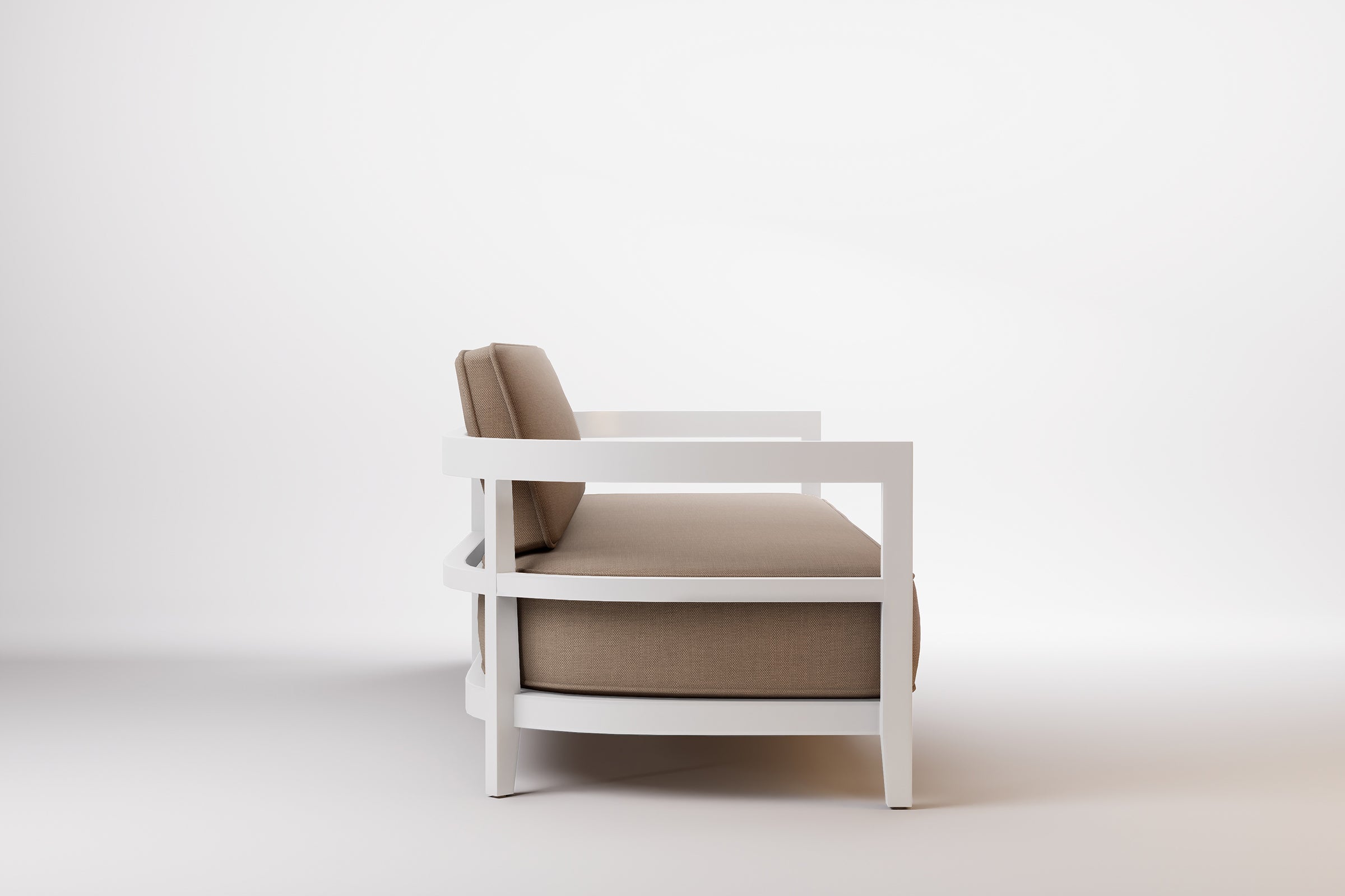 Rome Outdoor Sofa 3 Seat Aluminium