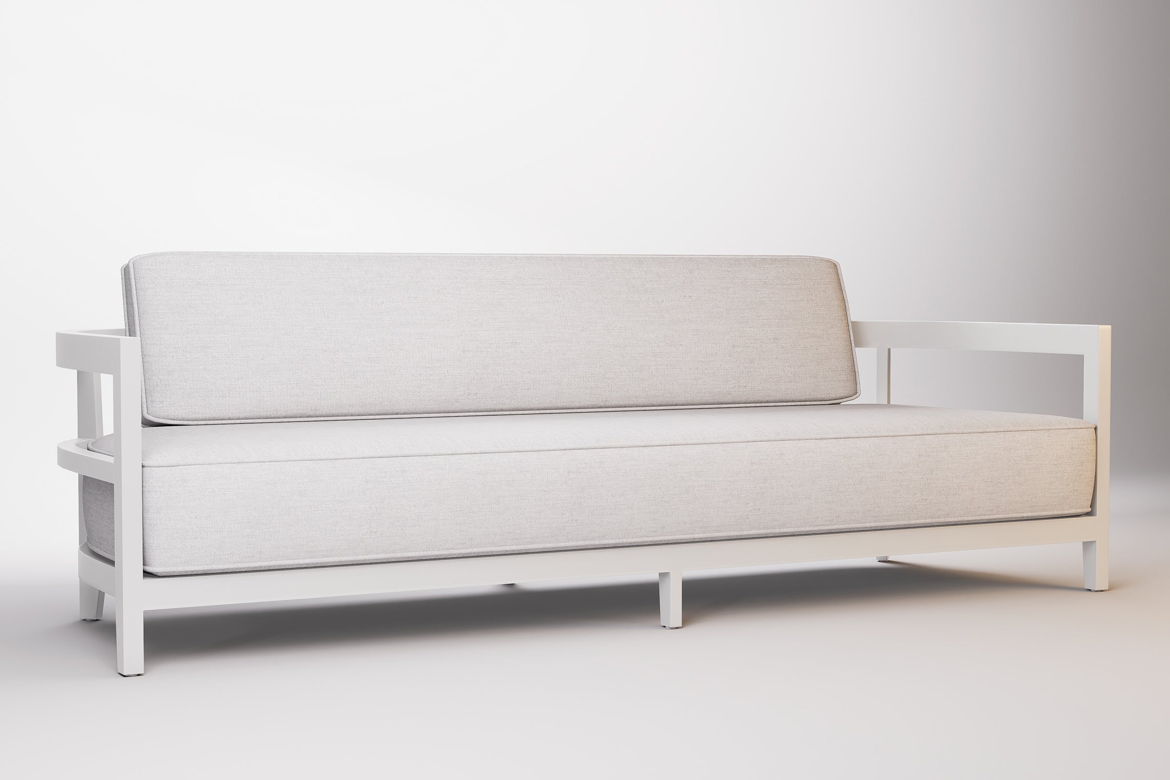 Rome Outdoor Sofa 3 Seat Aluminium