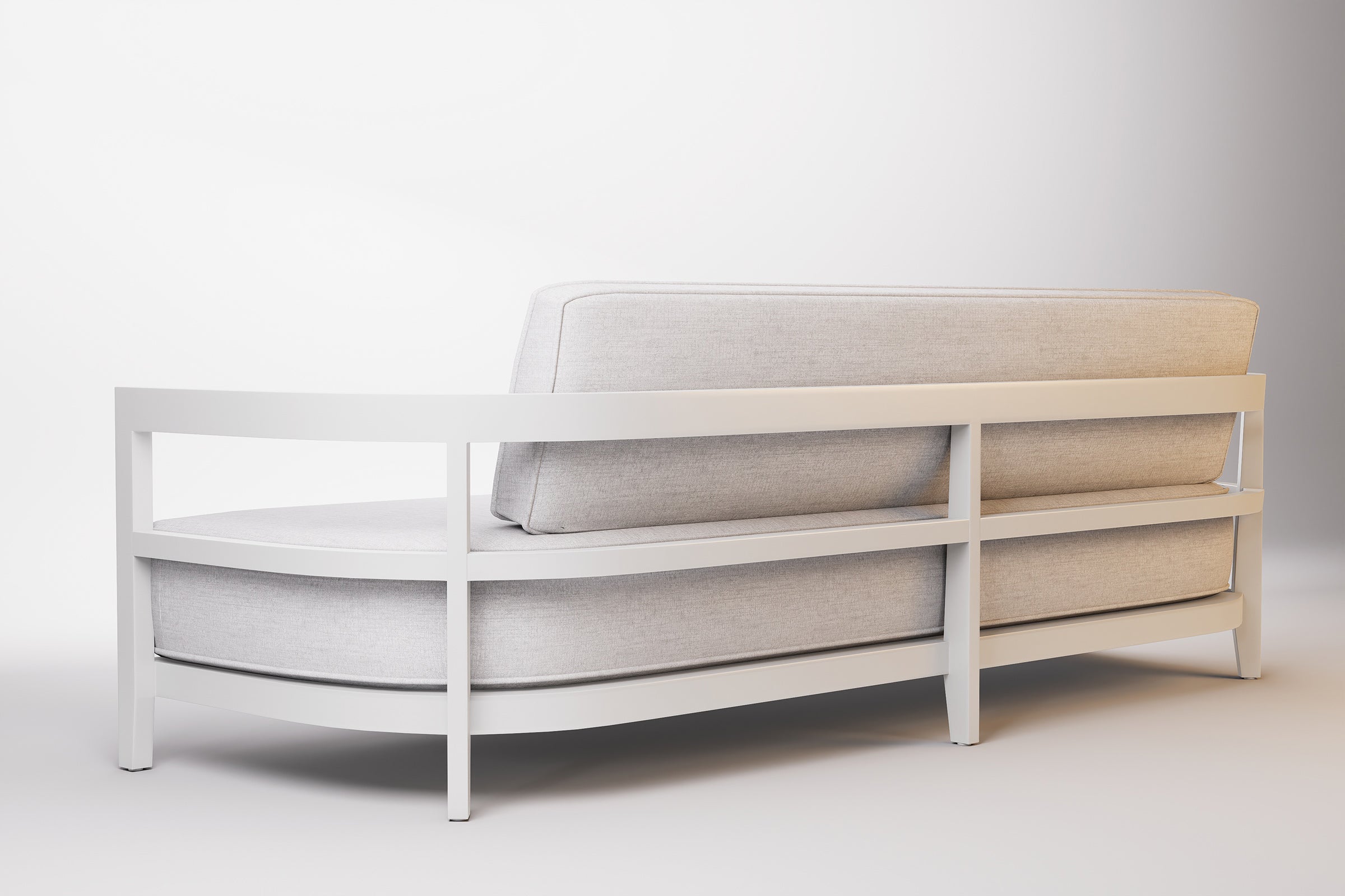 Rome Outdoor Sofa 3 Seat Aluminium
