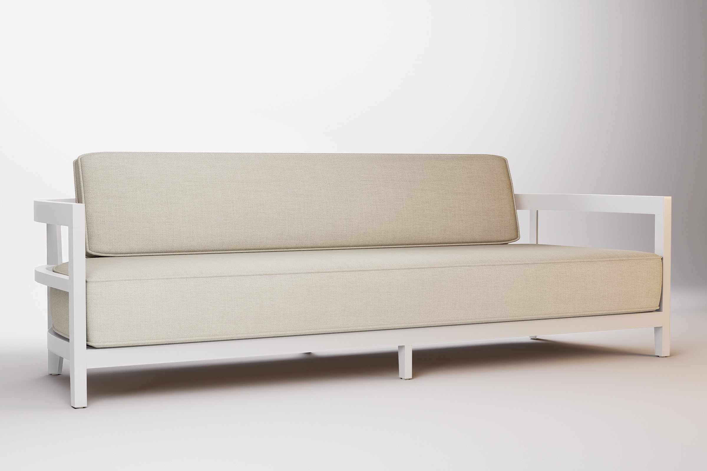 Rome Outdoor Sofa 3 Seat Aluminium