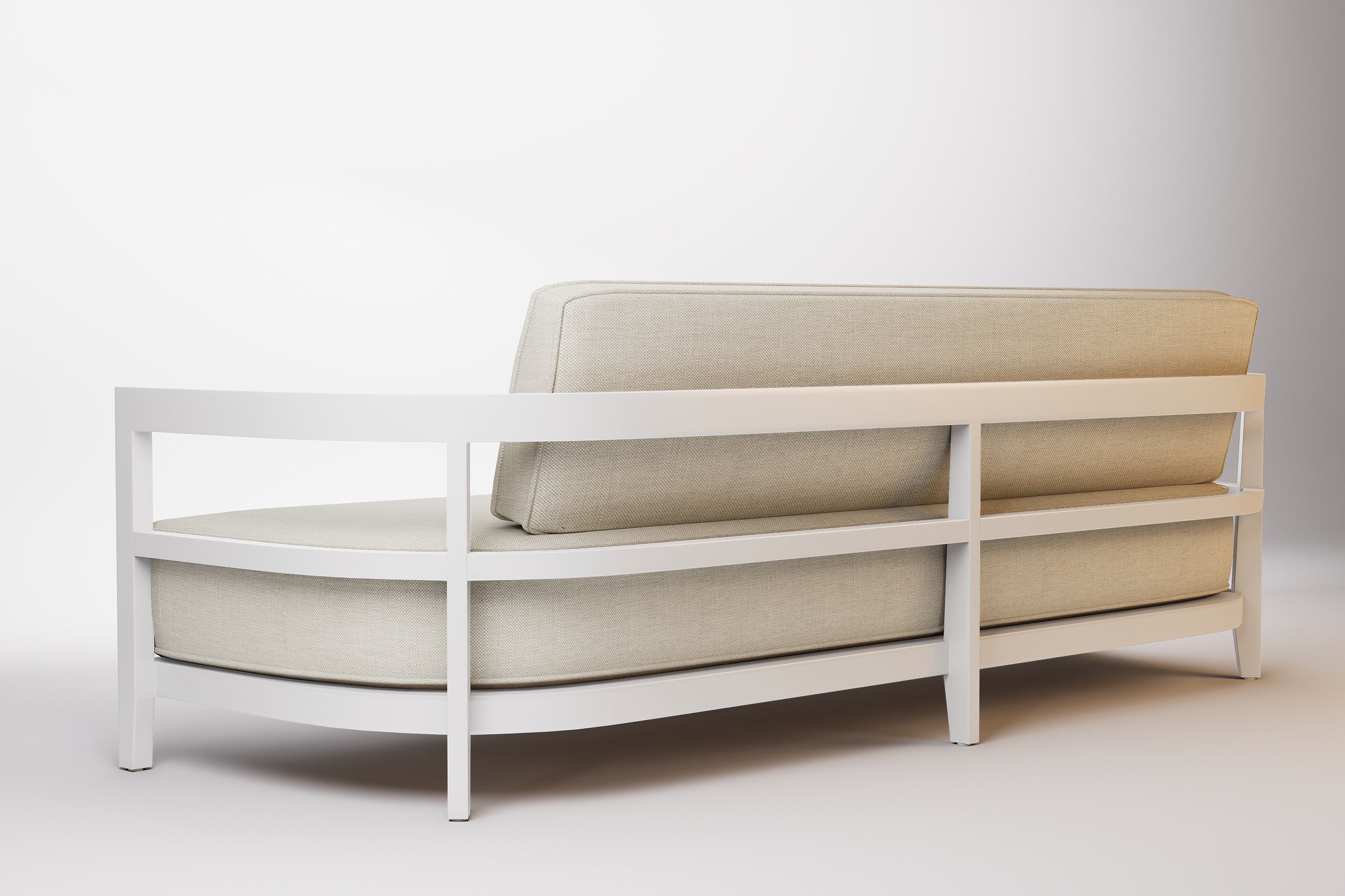 Rome Outdoor Sofa 3 Seat Aluminium