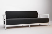 Rome Outdoor Sofa 3 Seat Aluminium