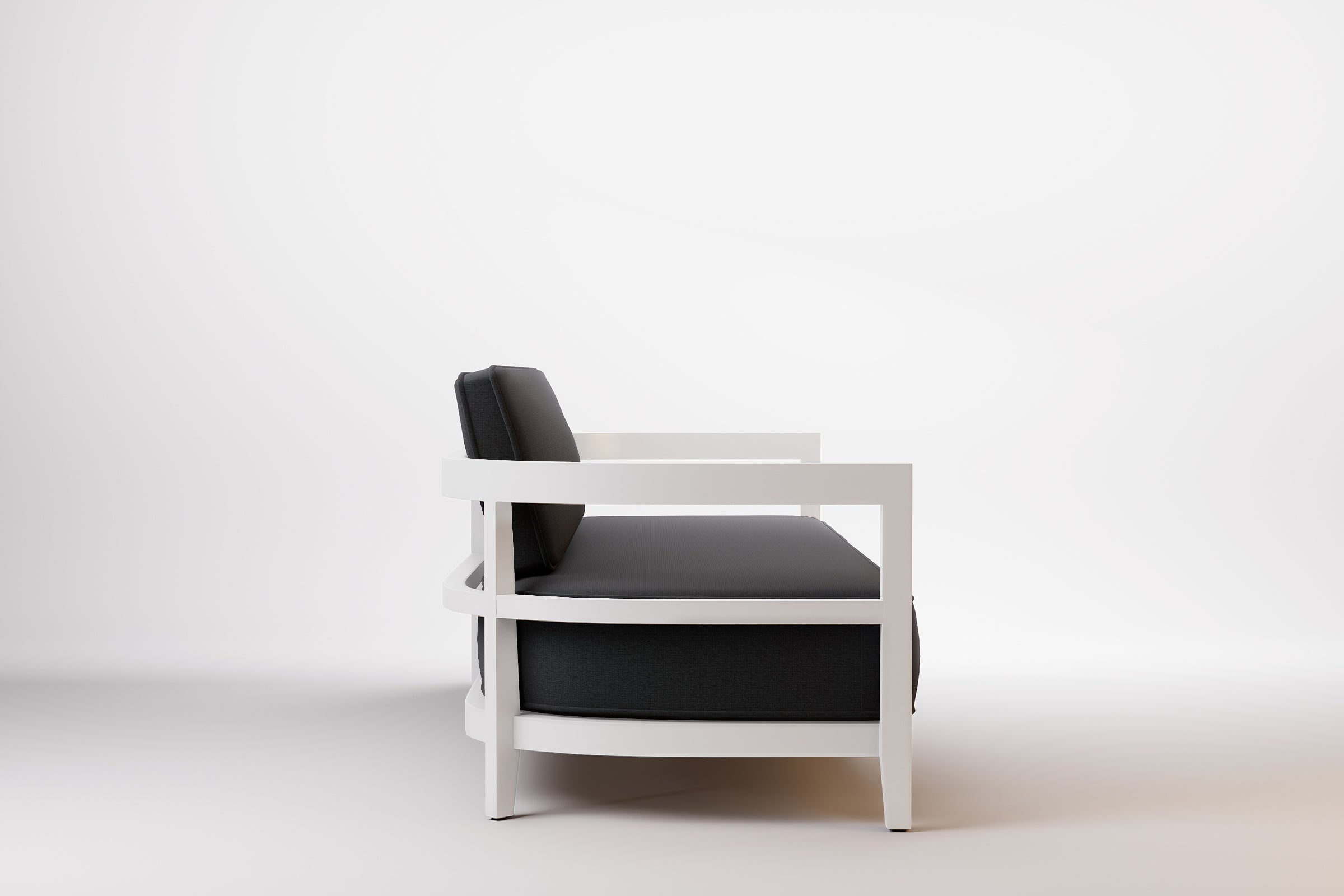 Rome Outdoor Sofa 3 Seat Aluminium