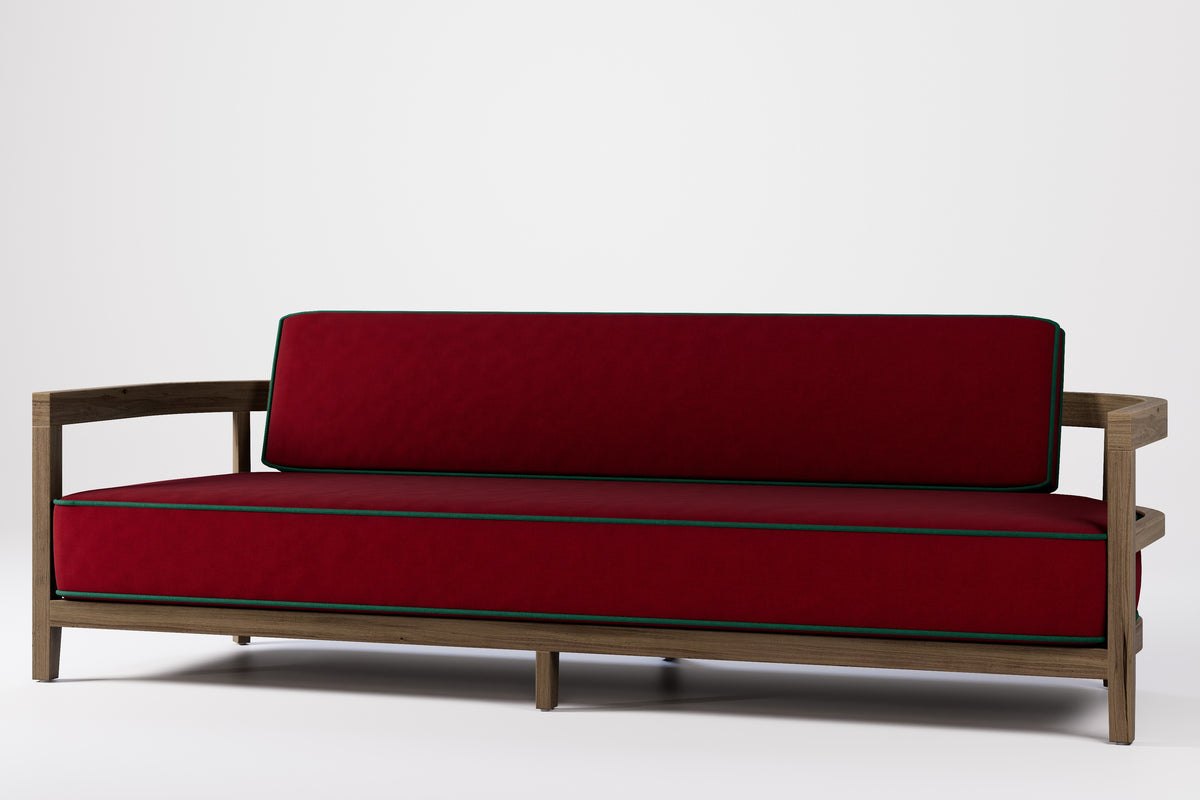 Rome Outdoor 3 Seat Sofa Teak