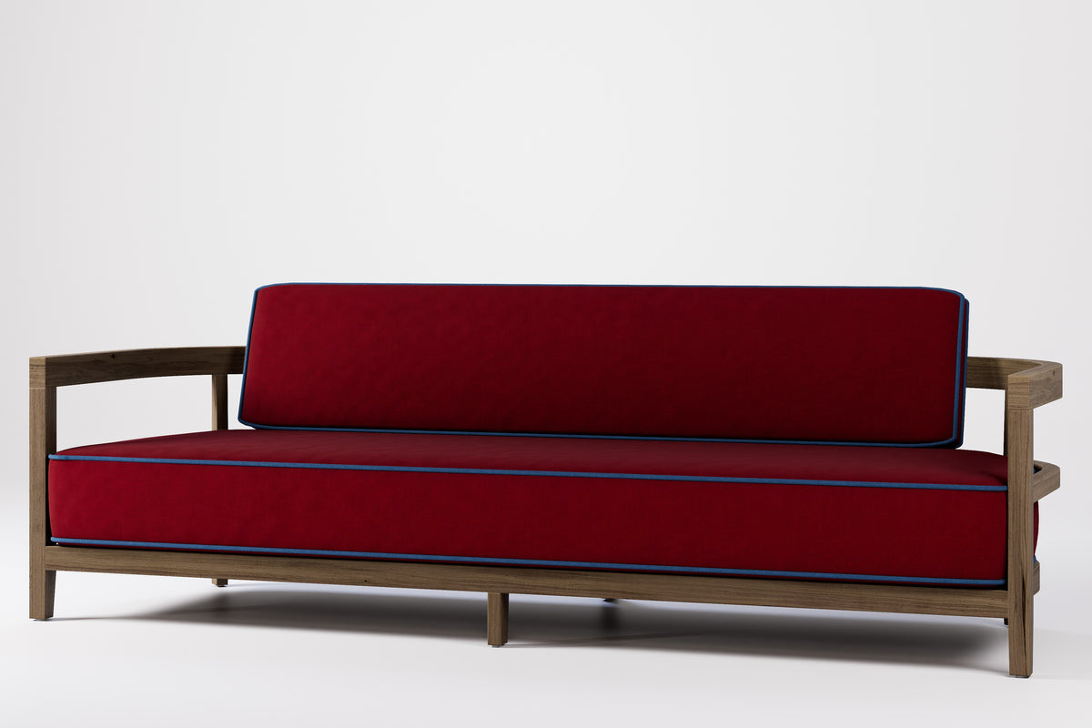 Rome Outdoor 3 Seat Sofa Teak