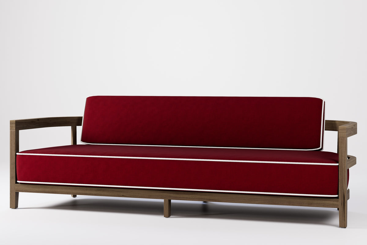 Rome Outdoor 3 Seat Sofa Teak