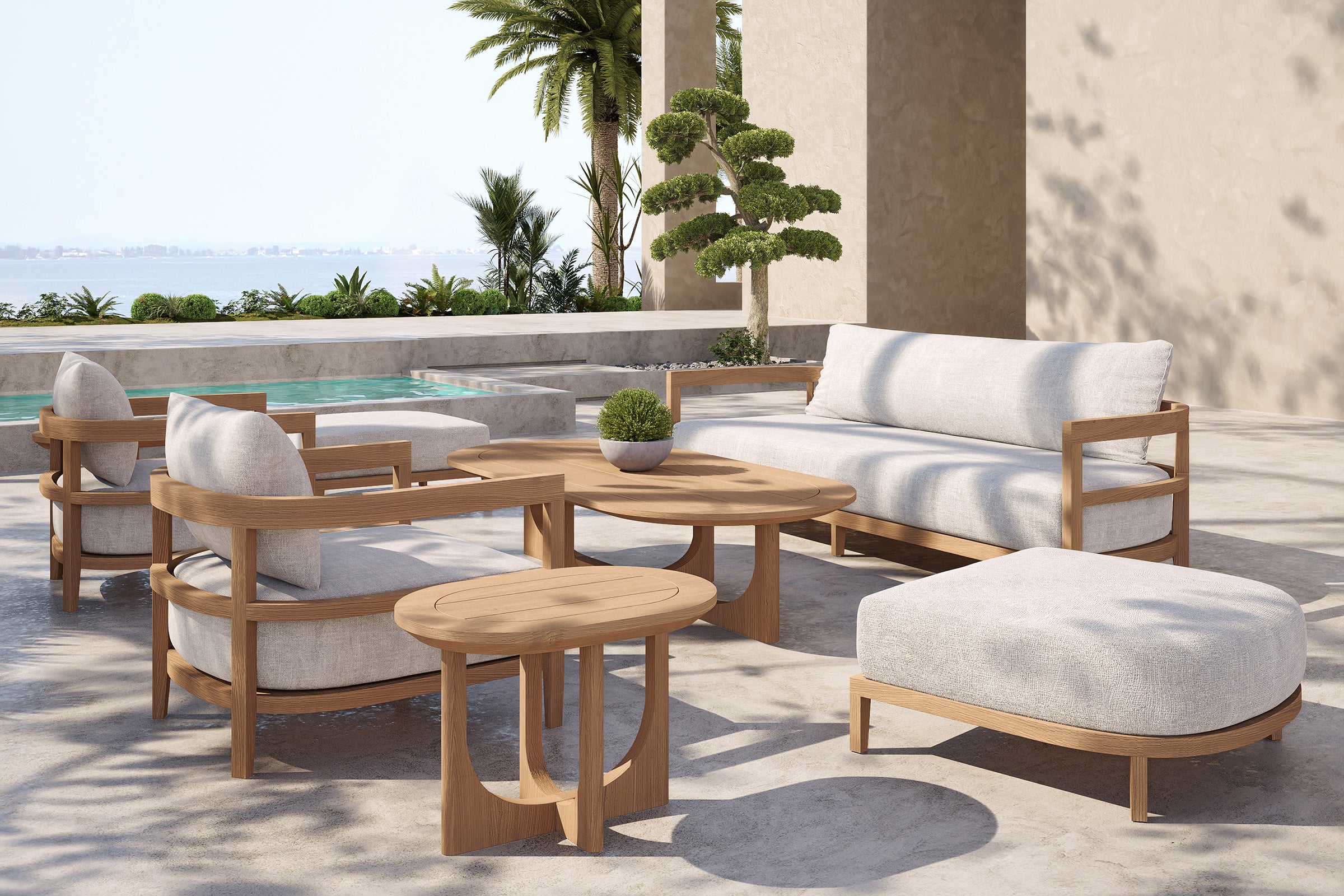 Rome Outdoor Side Table Teak