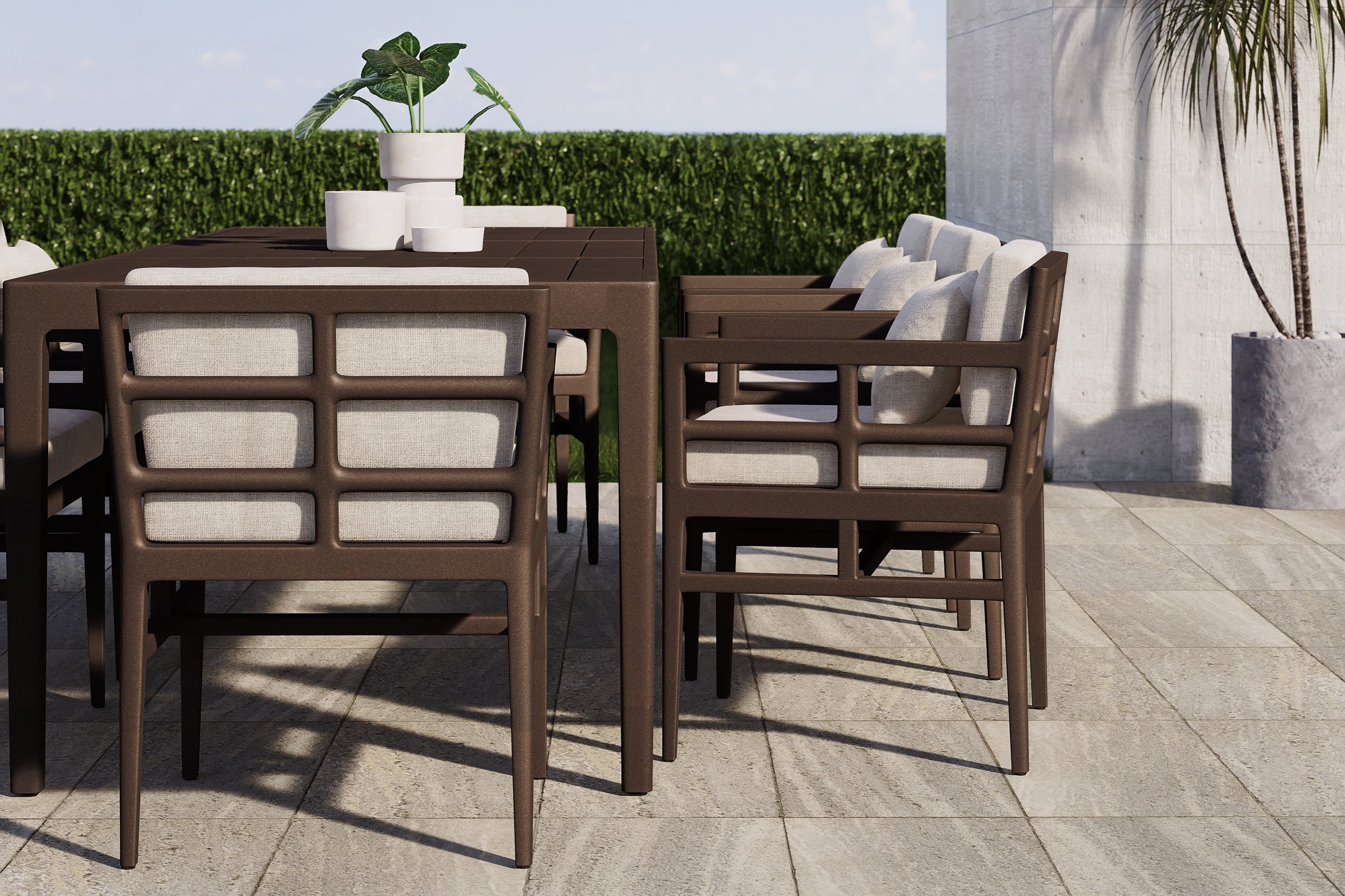 Vienna Outdoor Dining Chair Aluminium
