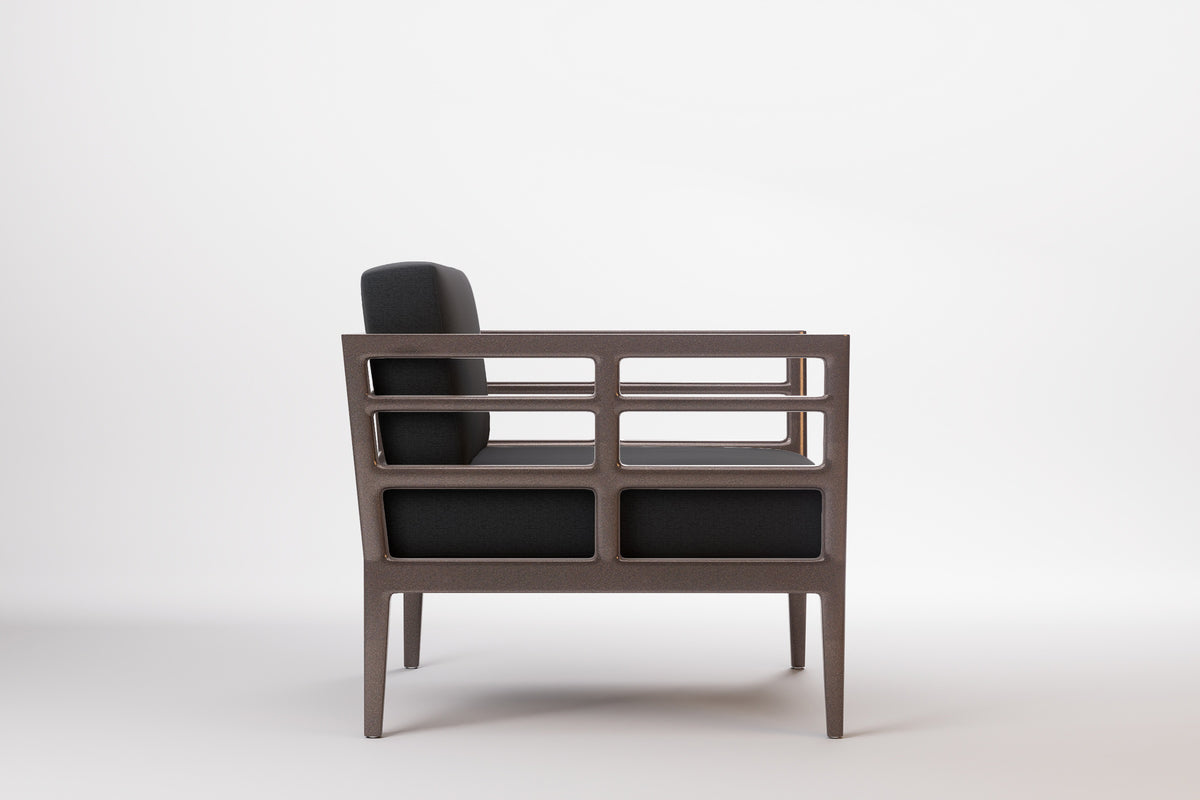 Vienna Outdoor Lounge Armchair Aluminium